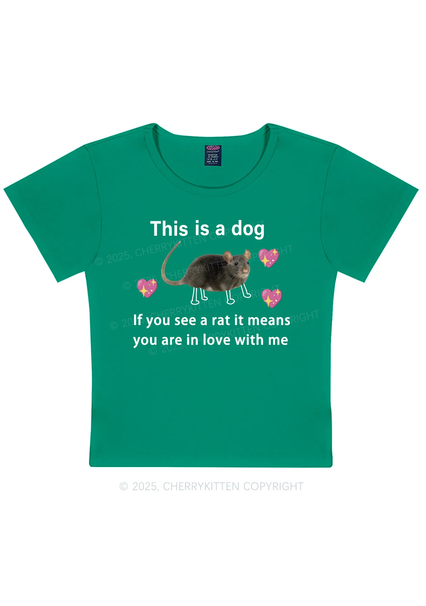 If You See Rat Y2K Baby Tee Cherrykitten - Image 11