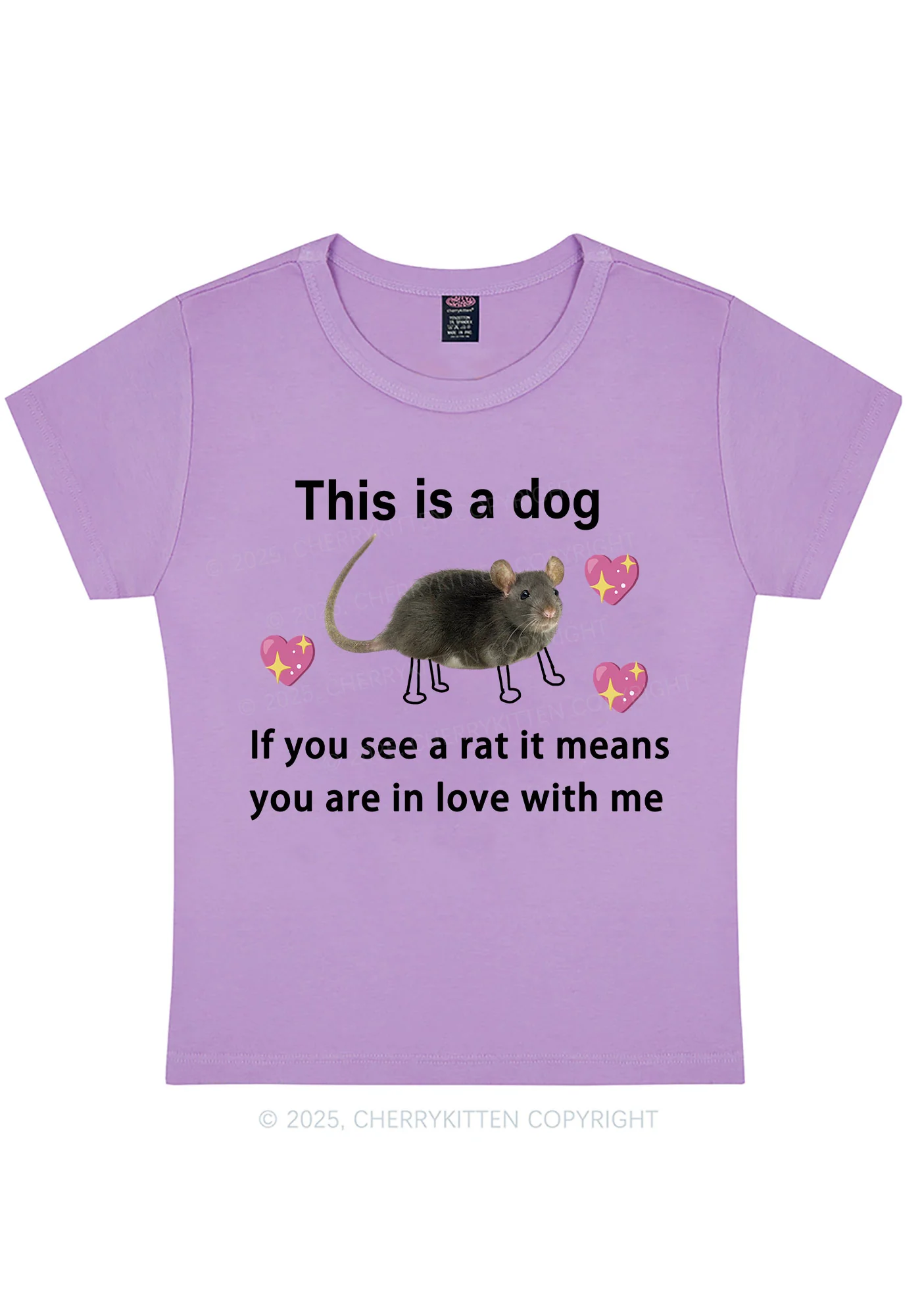 If You See Rat Y2K Baby Tee Cherrykitten - Image 7