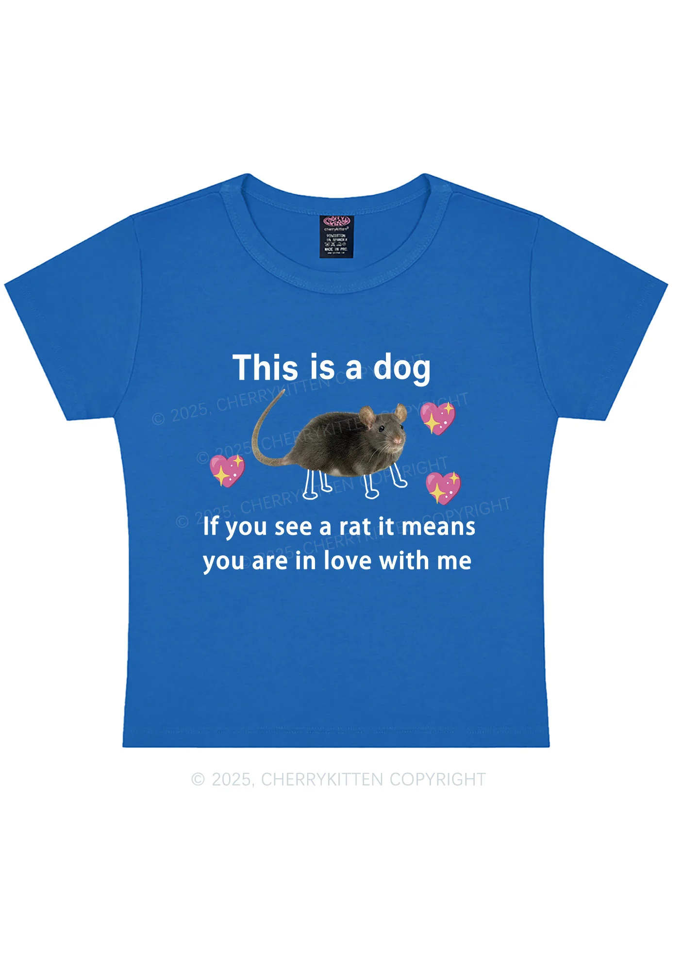 If You See Rat Y2K Baby Tee Cherrykitten - Image 9