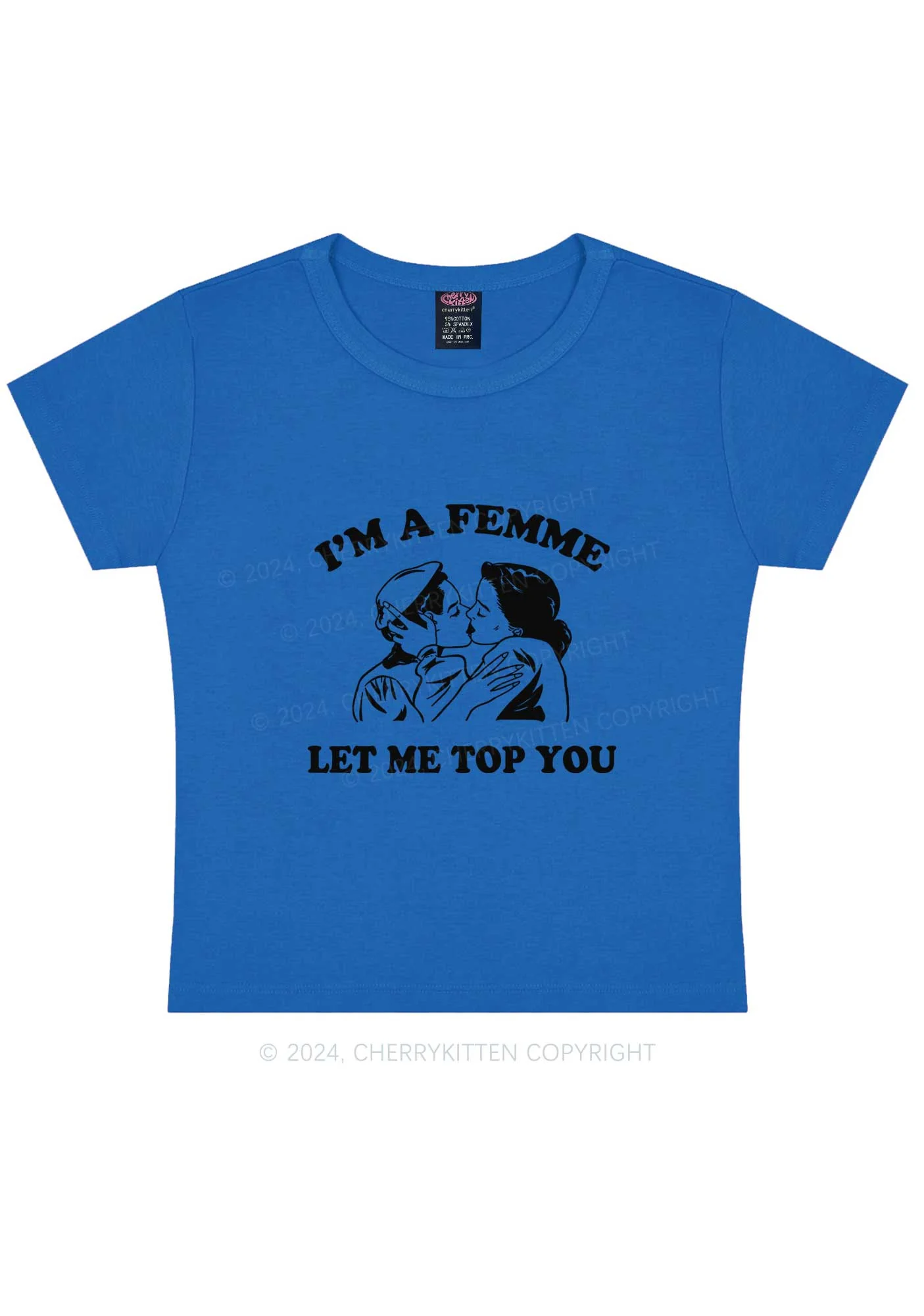 I'm A Femme Y2K Baby Tee Cherrykitten - Image 10