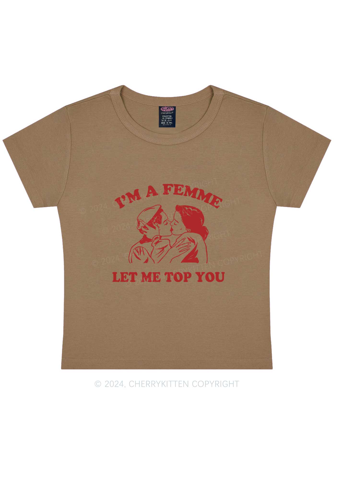 I'm A Femme Y2K Baby Tee Cherrykitten - Image 11
