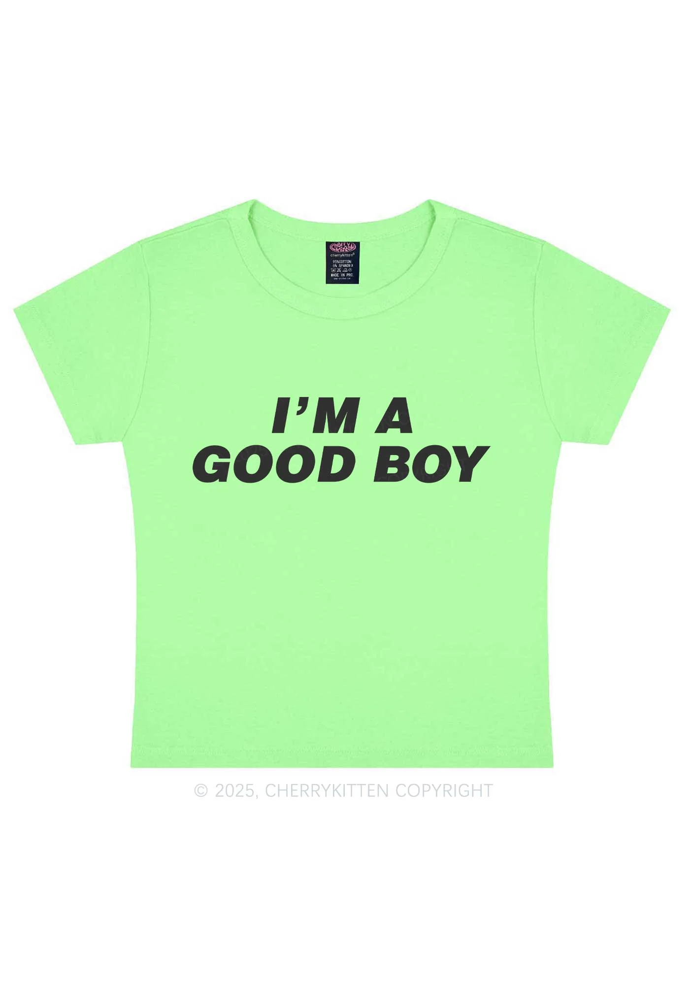Im A Good Boy Y2K Baby Tee Cherrykitten - Image 10