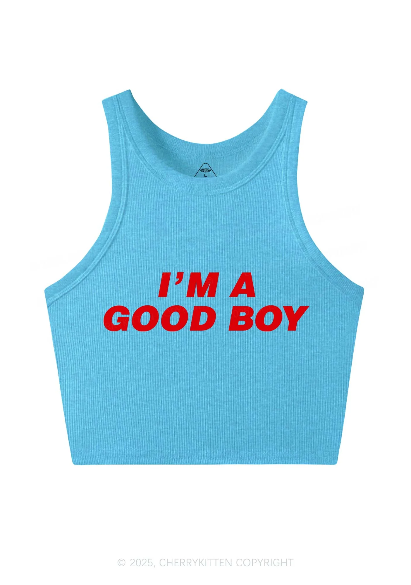 Im A Good Boy Y2K Crop Tank Top Cherrykitten - Image 4
