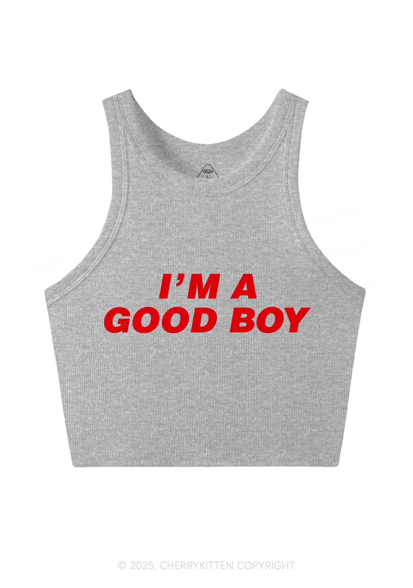 Im A Good Boy Y2K Crop Tank Top Cherrykitten - Image 5