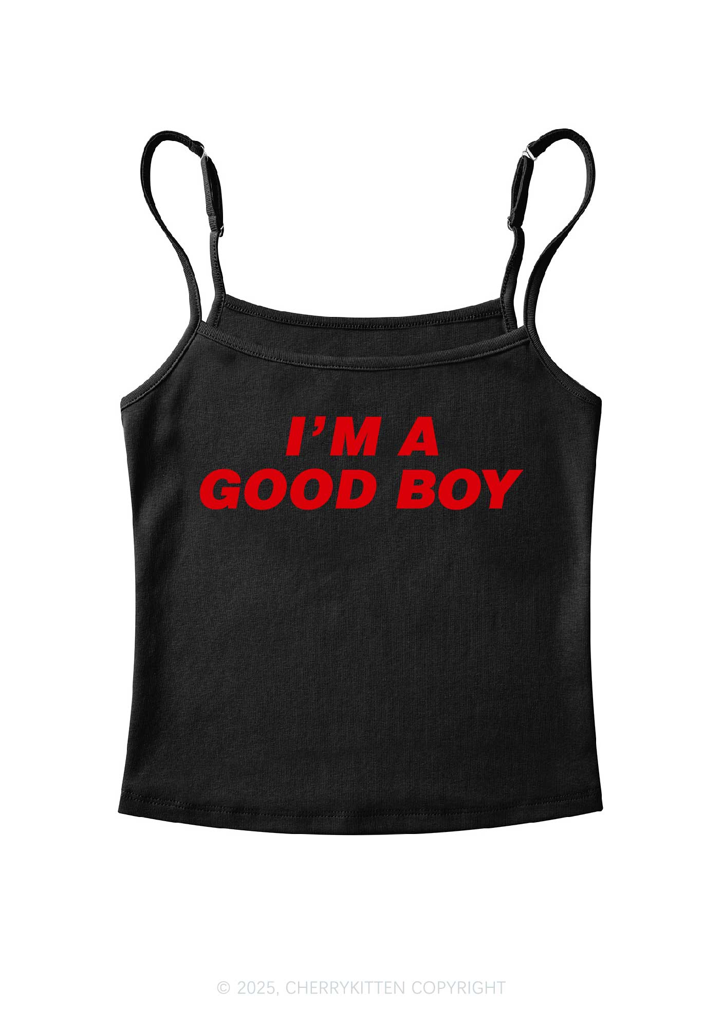 Im A Good Boy Y2K Spaghetti Strap Cami Cherrykitten - Image 4