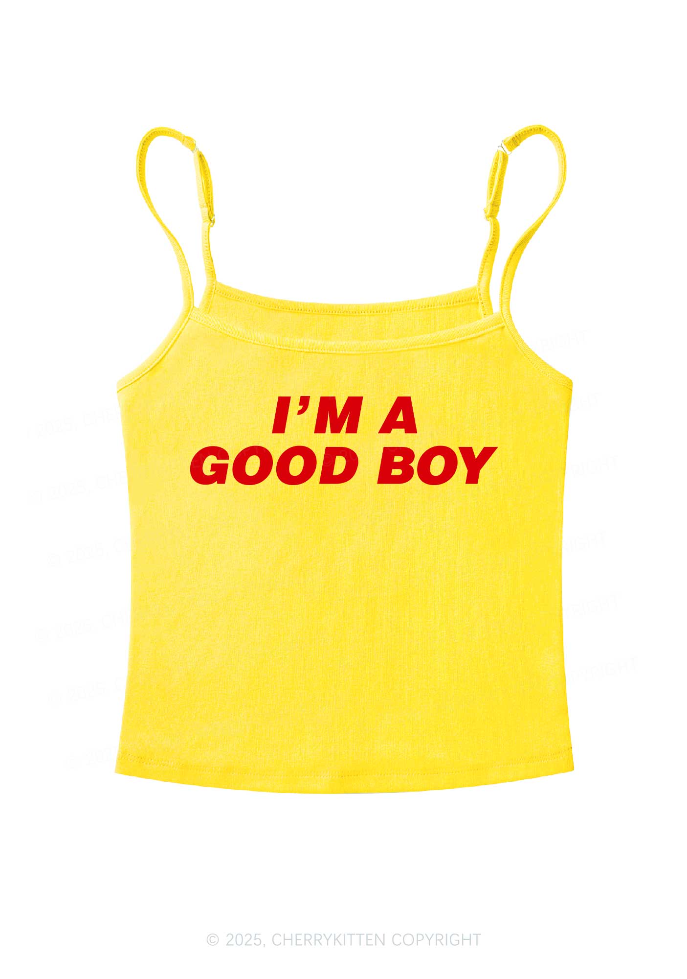 Im A Good Boy Y2K Spaghetti Strap Cami Cherrykitten - Image 7