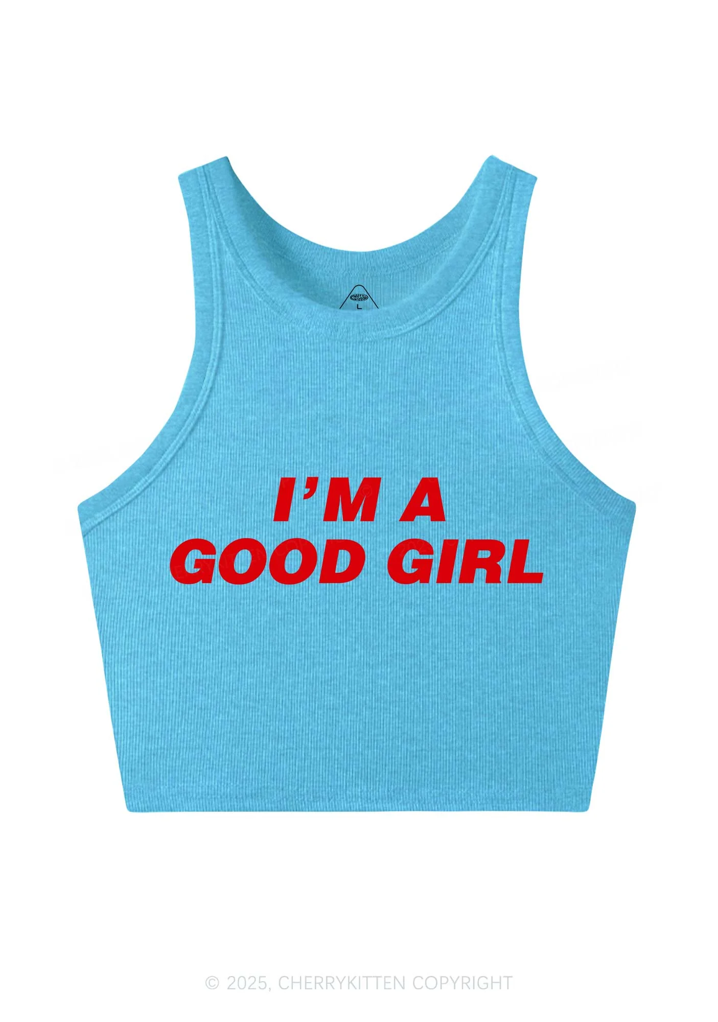Im A Good Girl Y2K Crop Tank Top Cherrykitten - Image 4