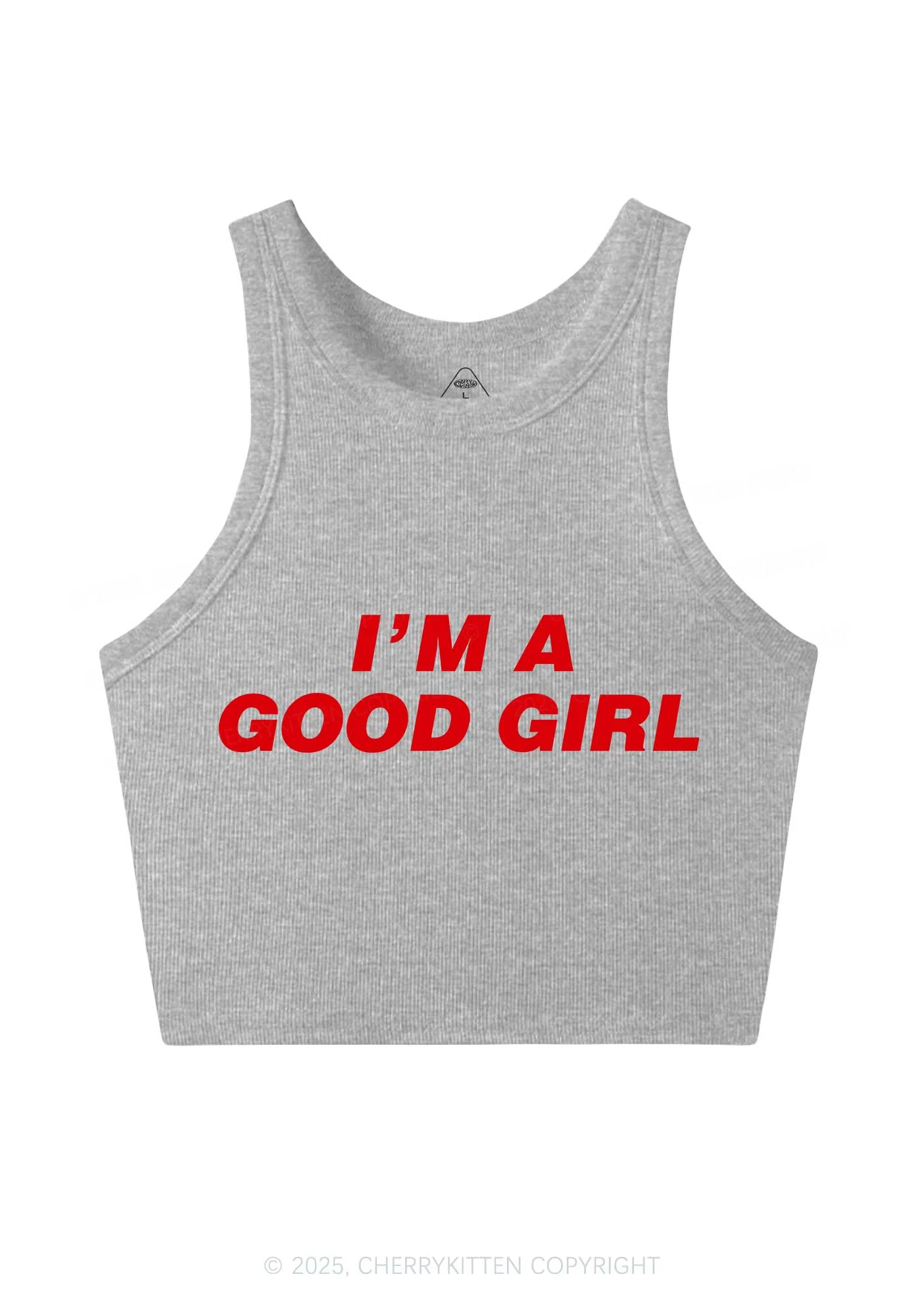 Im A Good Girl Y2K Crop Tank Top Cherrykitten - Image 5