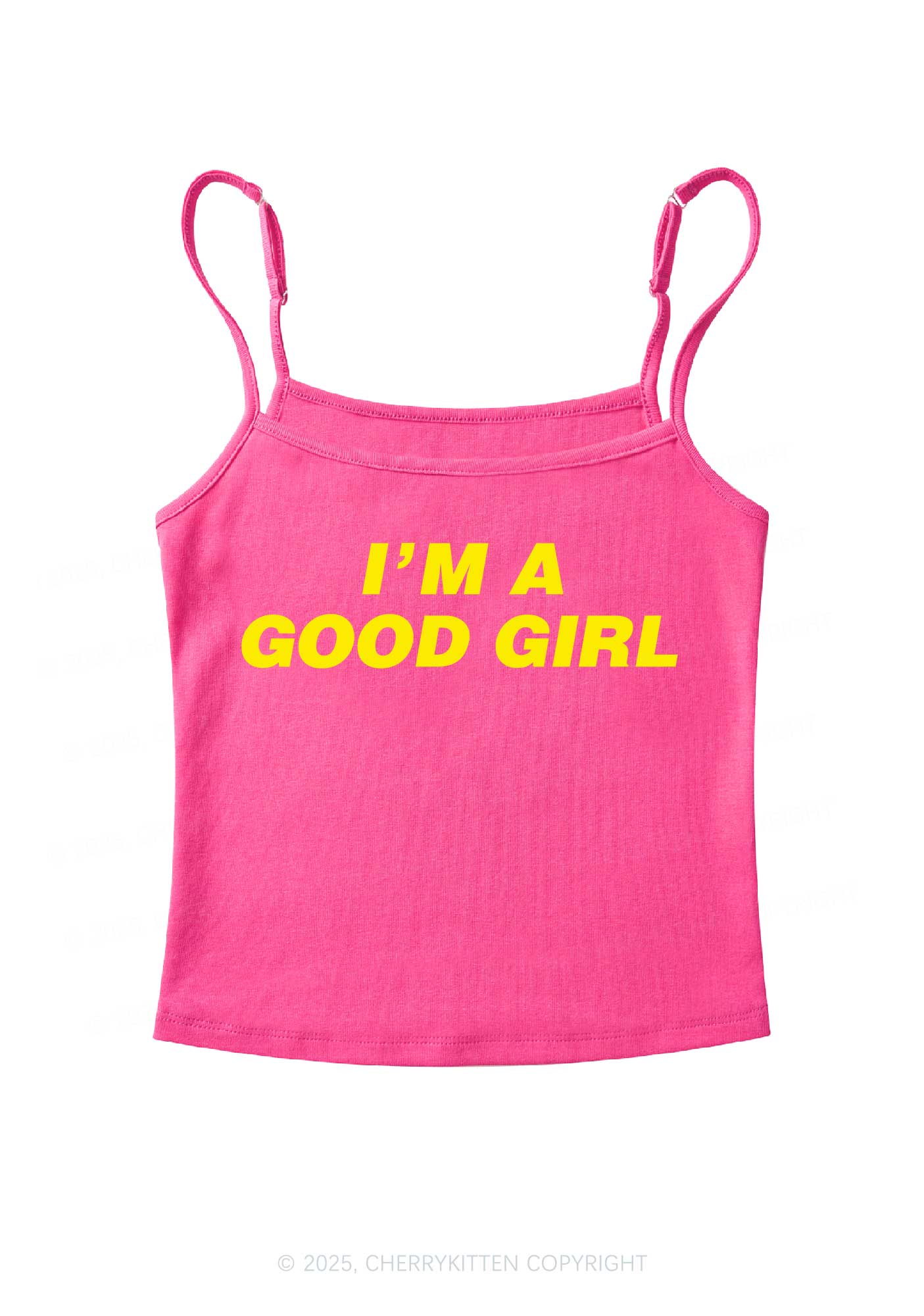 Im A Good Girl Y2K Spaghetti Strap Cami Cherrykitten - Image 5