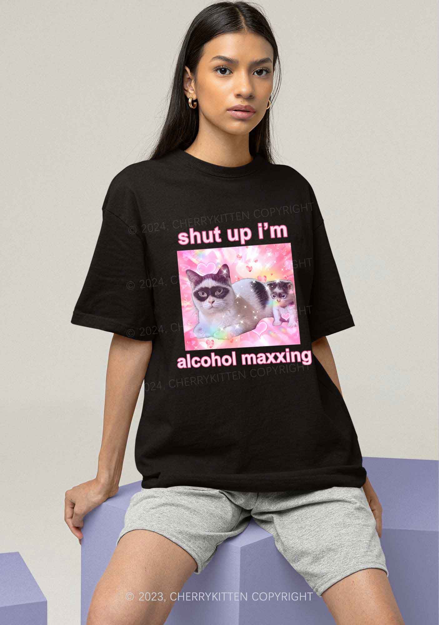 I'm Alcohol Maxxing Y2K Chunky Shirt Cherrykitten - Image 2