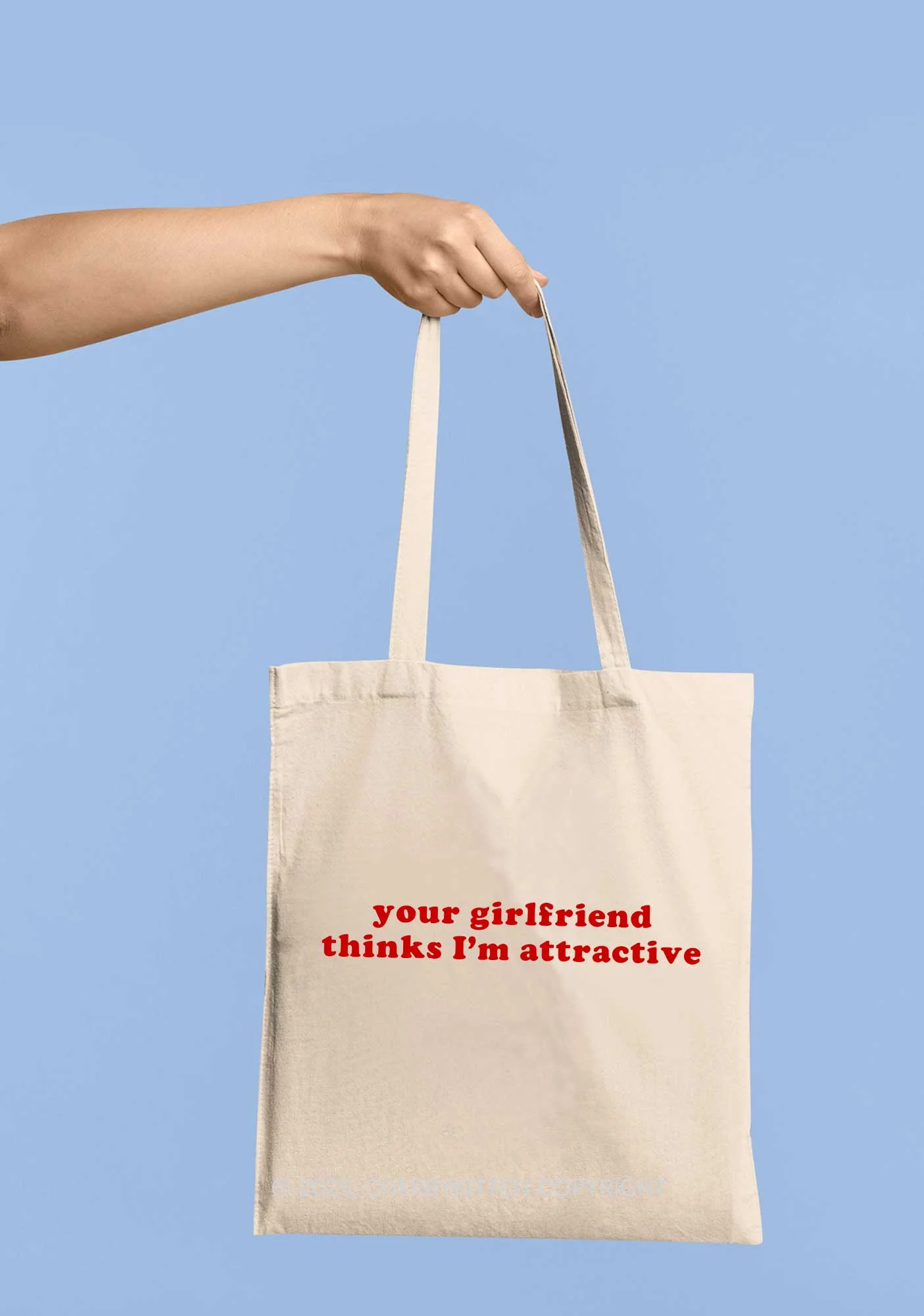 Im Attractive Pride Y2K Canvas Tote Bag Cherrykitten - Image 2