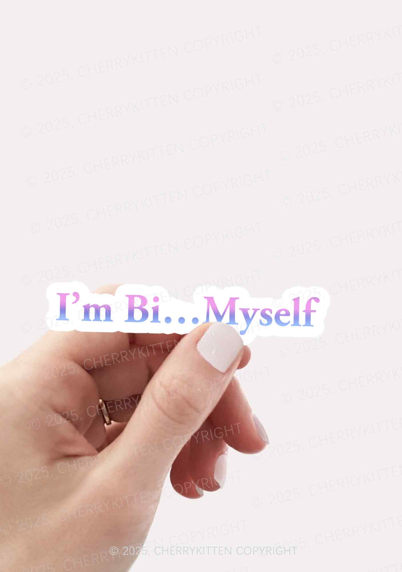 Im Bi Myself Pride 1Pc Y2K Sticker Cherrykitten - Image 2