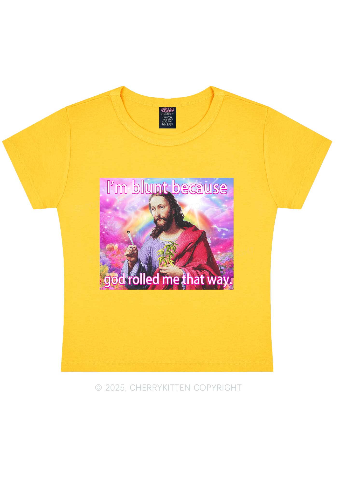 Im Blunt Y2K Baby Tee Cherrykitten - Image 10