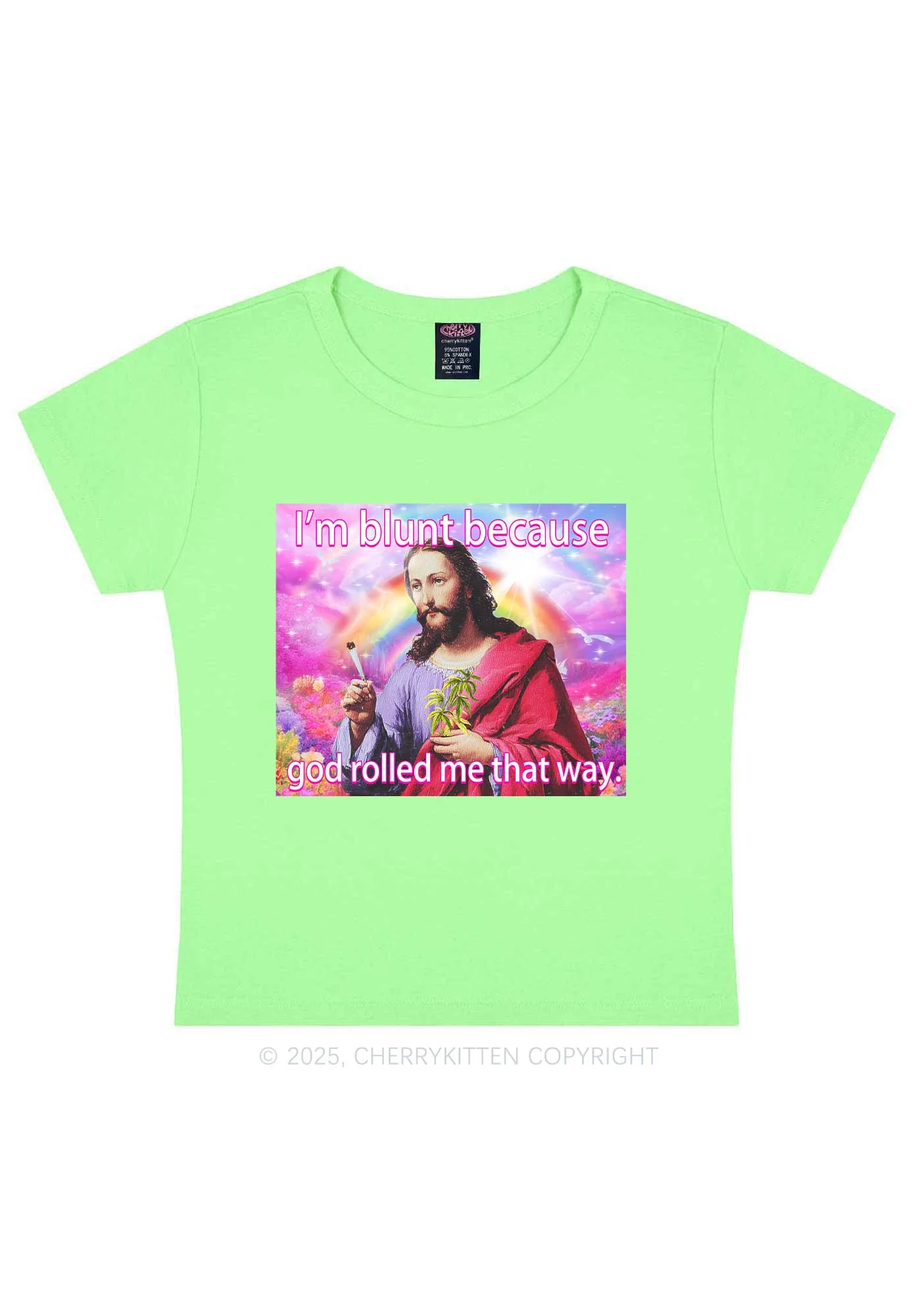 Im Blunt Y2K Baby Tee Cherrykitten - Image 12