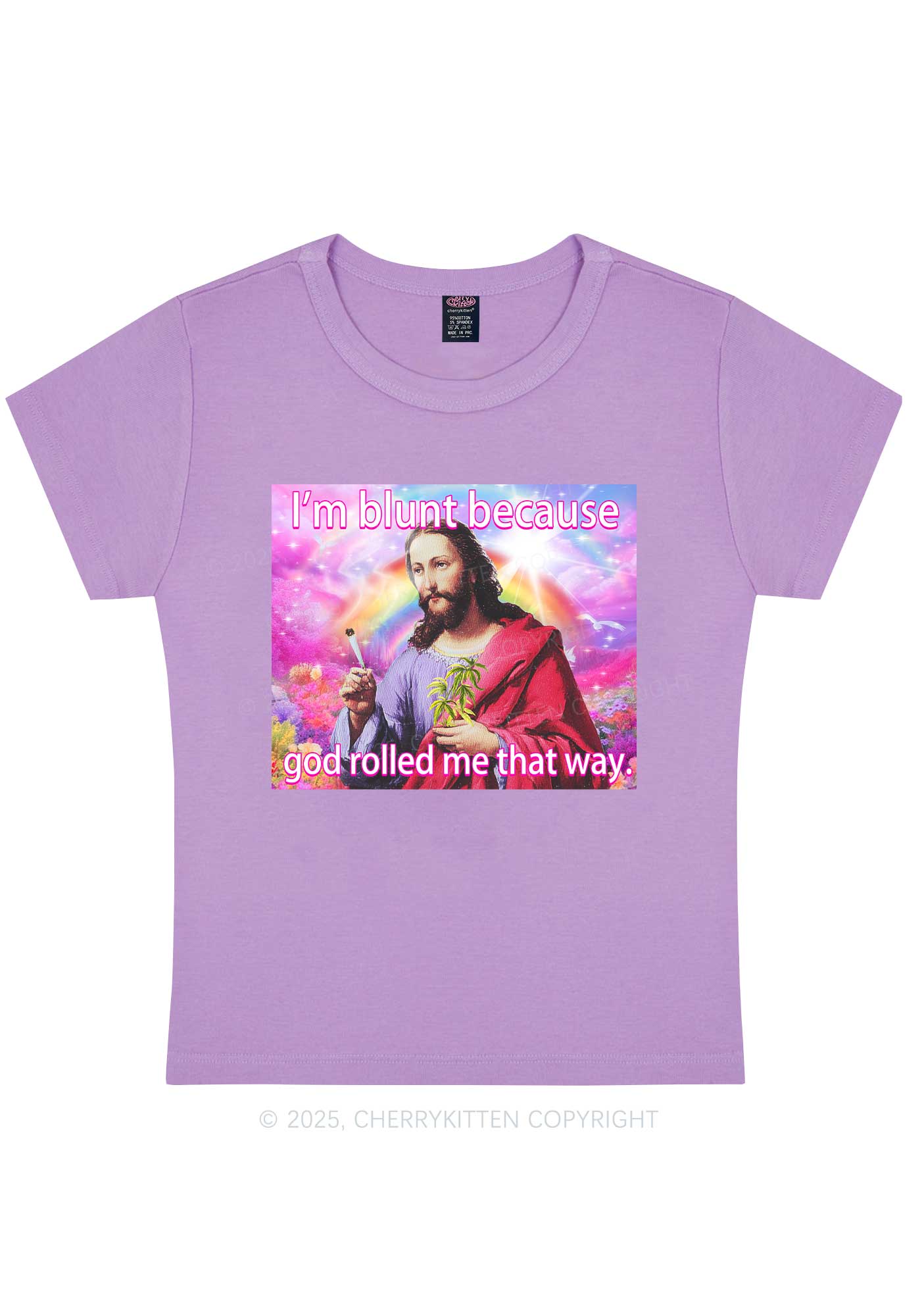 Im Blunt Y2K Baby Tee Cherrykitten - Image 5