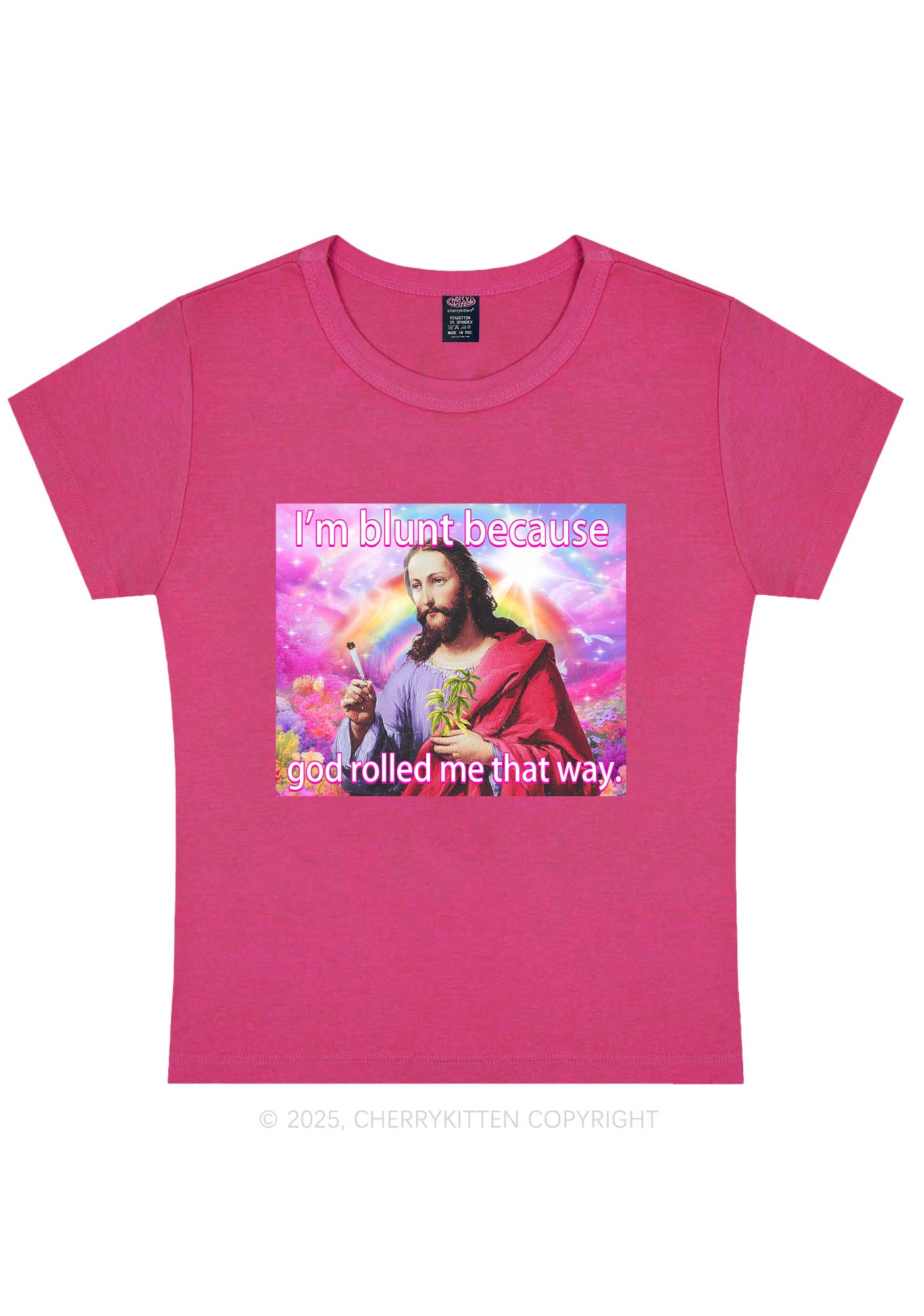 Im Blunt Y2K Baby Tee Cherrykitten - Image 6