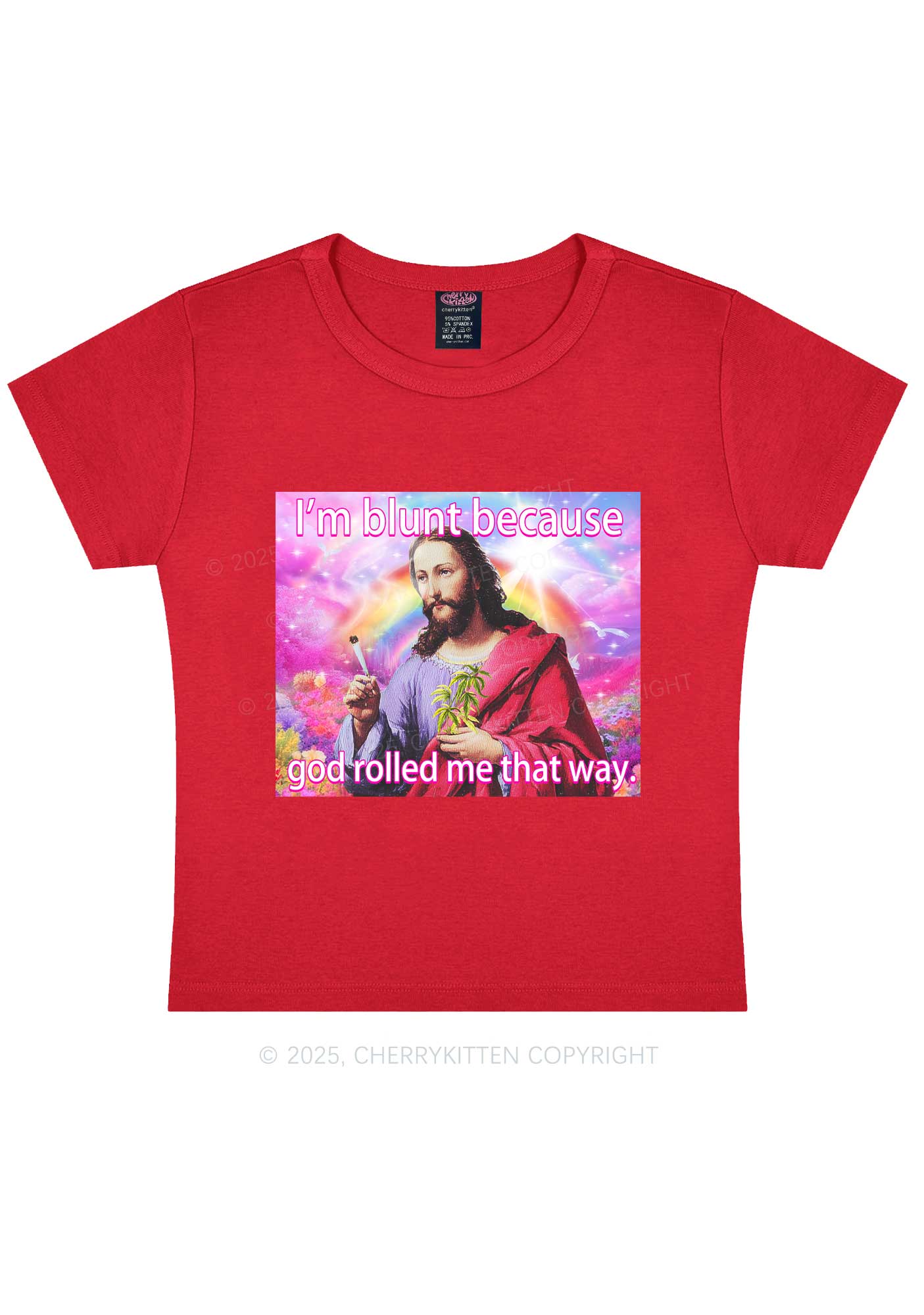Im Blunt Y2K Baby Tee Cherrykitten - Image 7