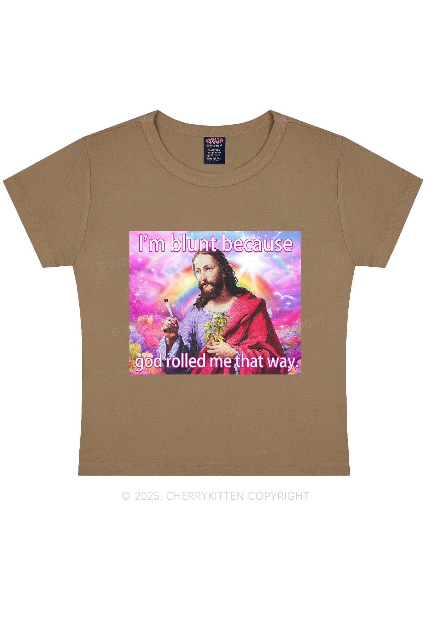 Im Blunt Y2K Baby Tee Cherrykitten - Image 9