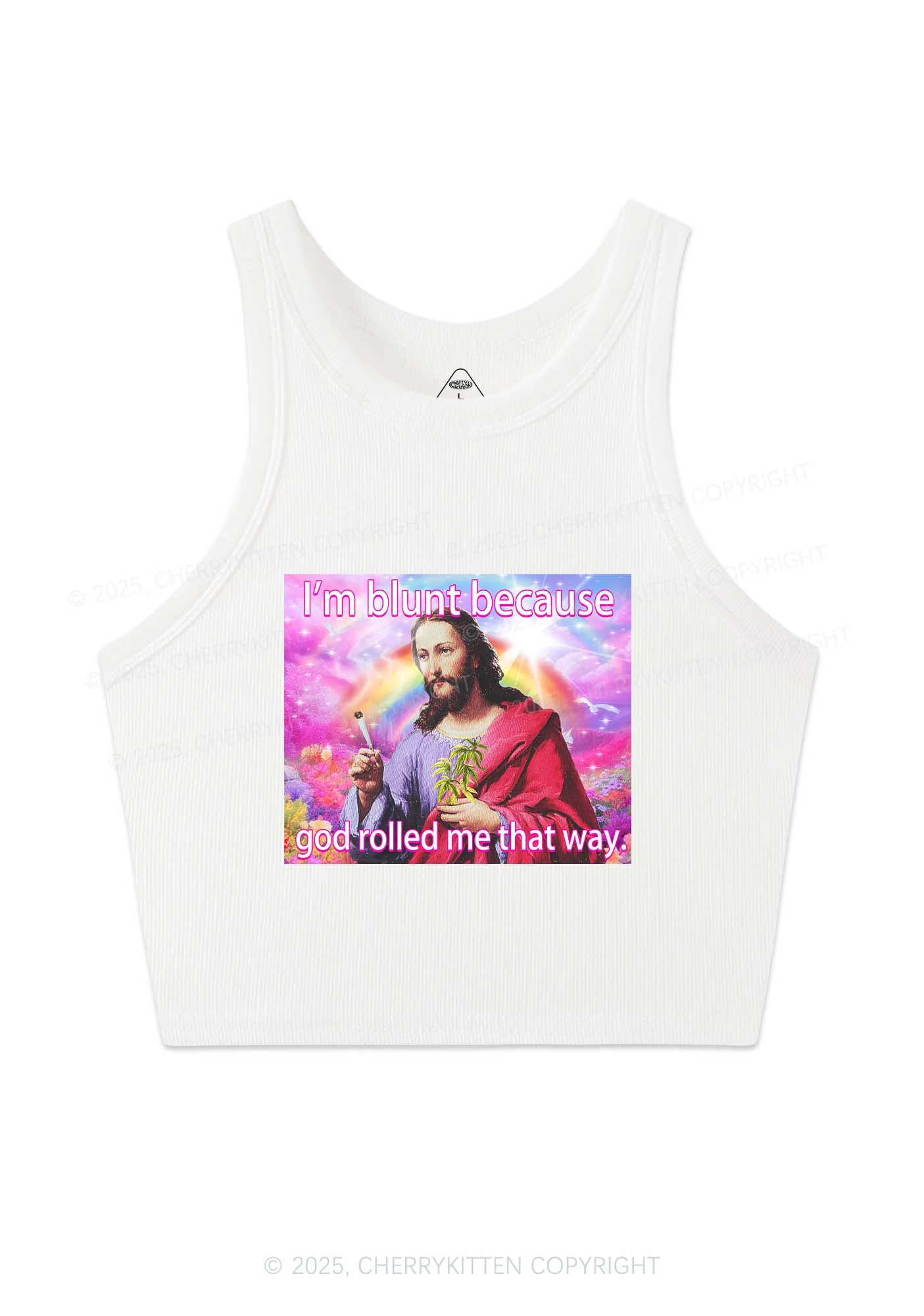 Im Blunt Y2K Crop Tank Top Cherrykitten - Image 3
