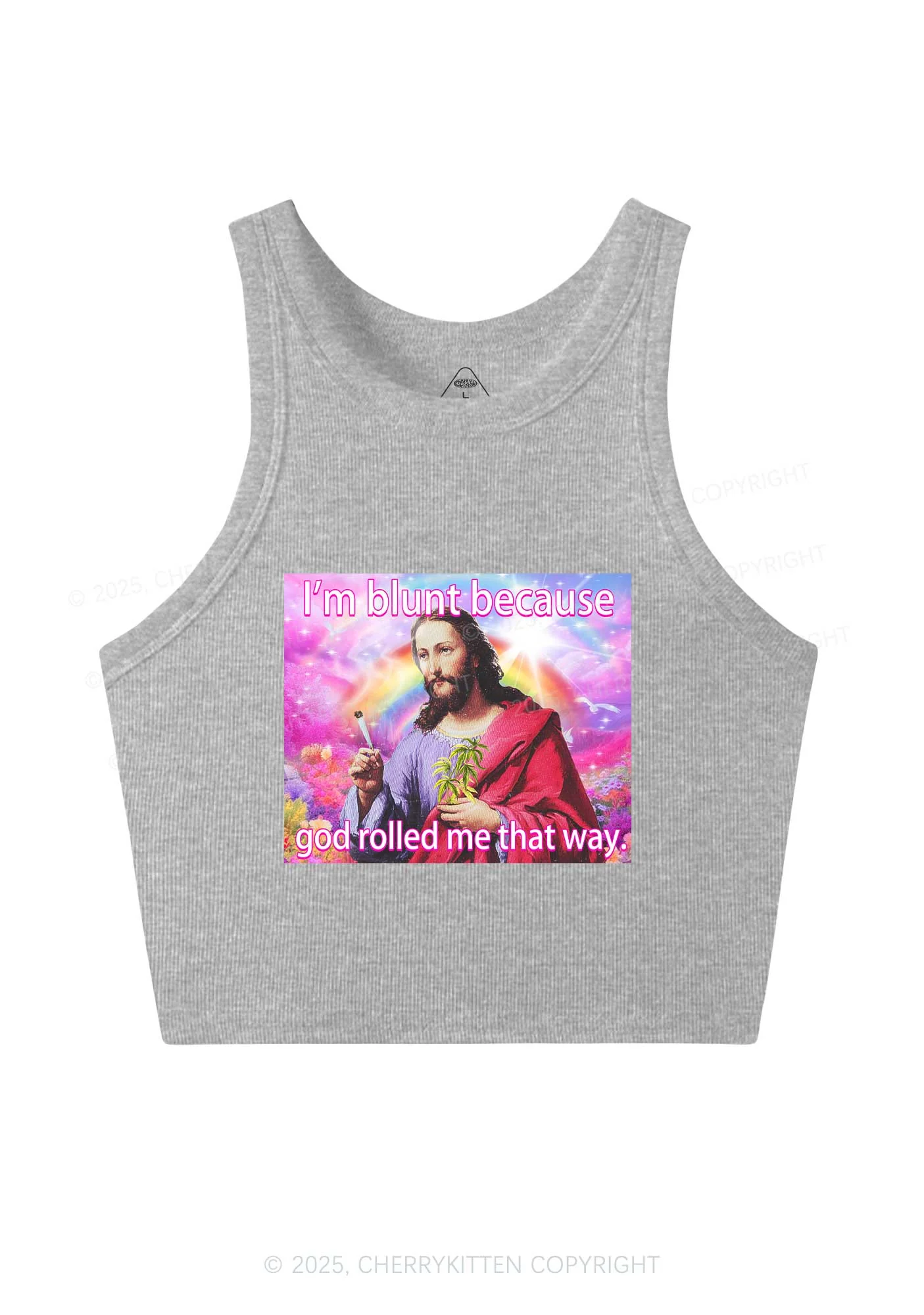 Im Blunt Y2K Crop Tank Top Cherrykitten - Image 4