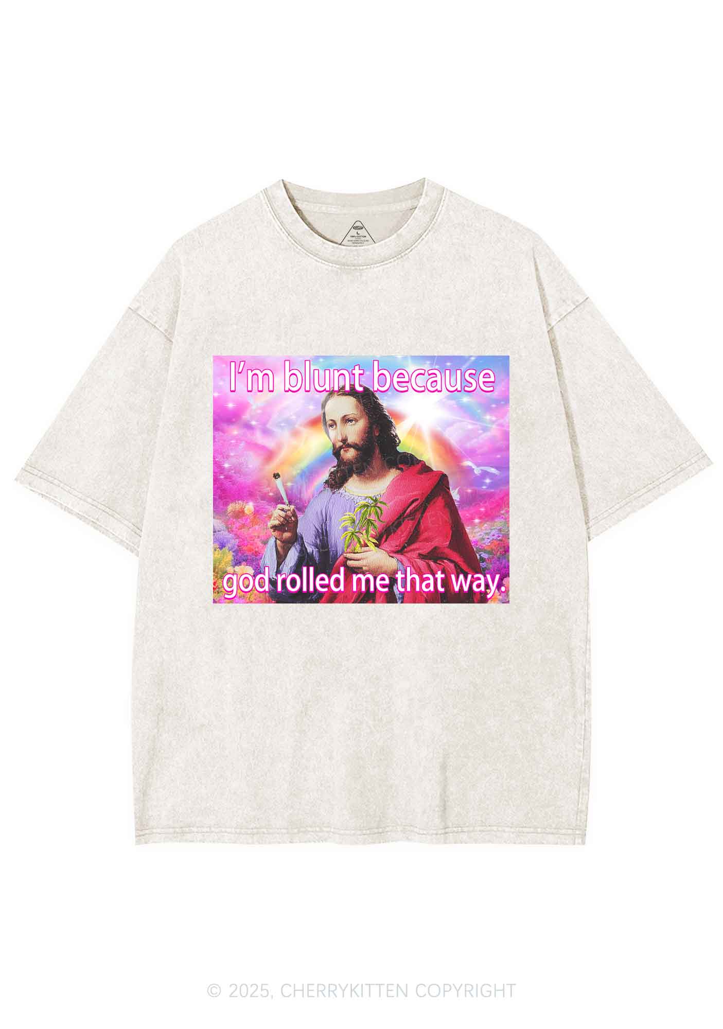 Im Blunt Y2K Shirts Washed Tee Cherrykitten - Image 3
