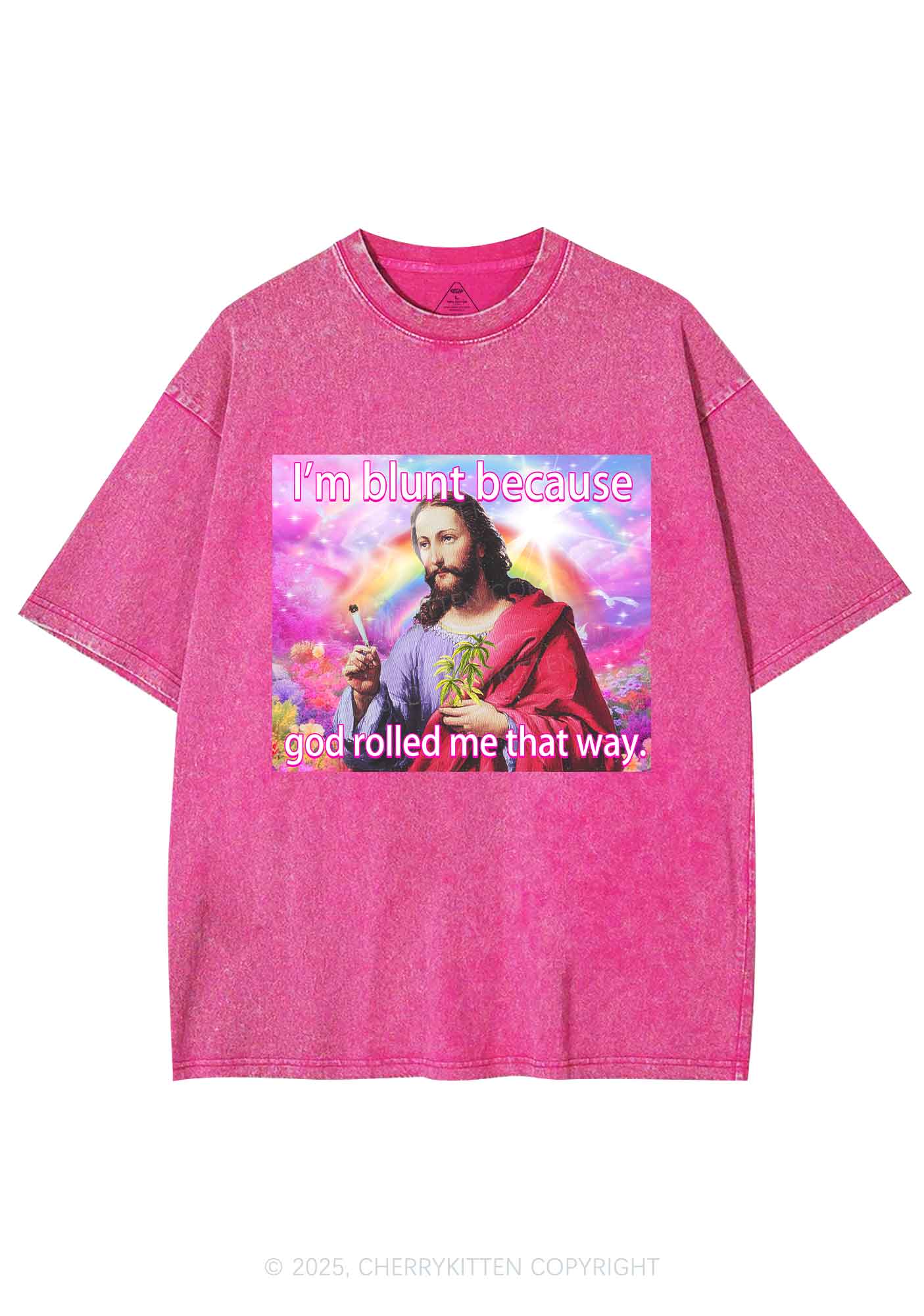Im Blunt Y2K Shirts Washed Tee Cherrykitten - Image 4