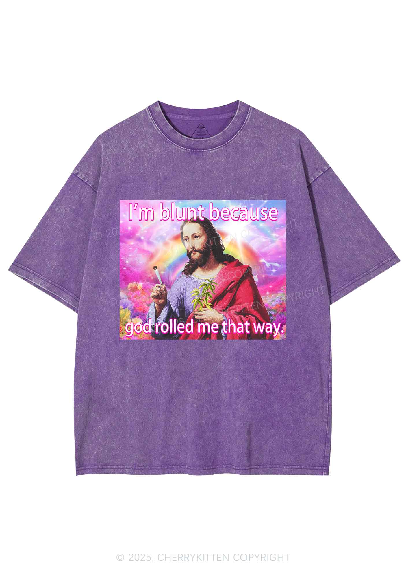 Im Blunt Y2K Shirts Washed Tee Cherrykitten - Image 5