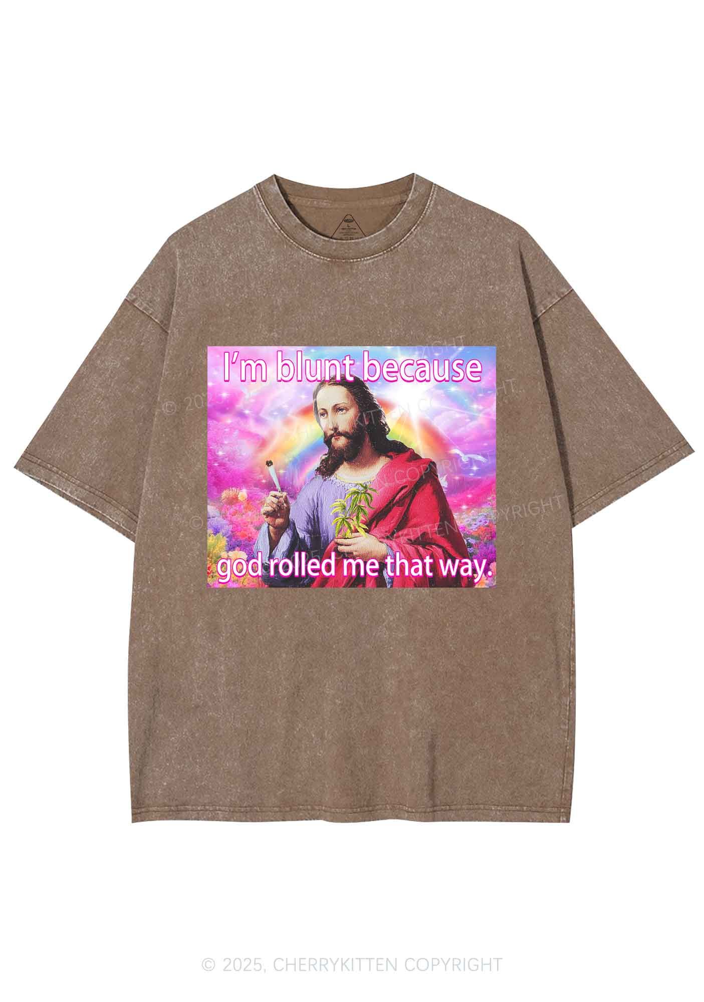 Im Blunt Y2K Shirts Washed Tee Cherrykitten - Image 6
