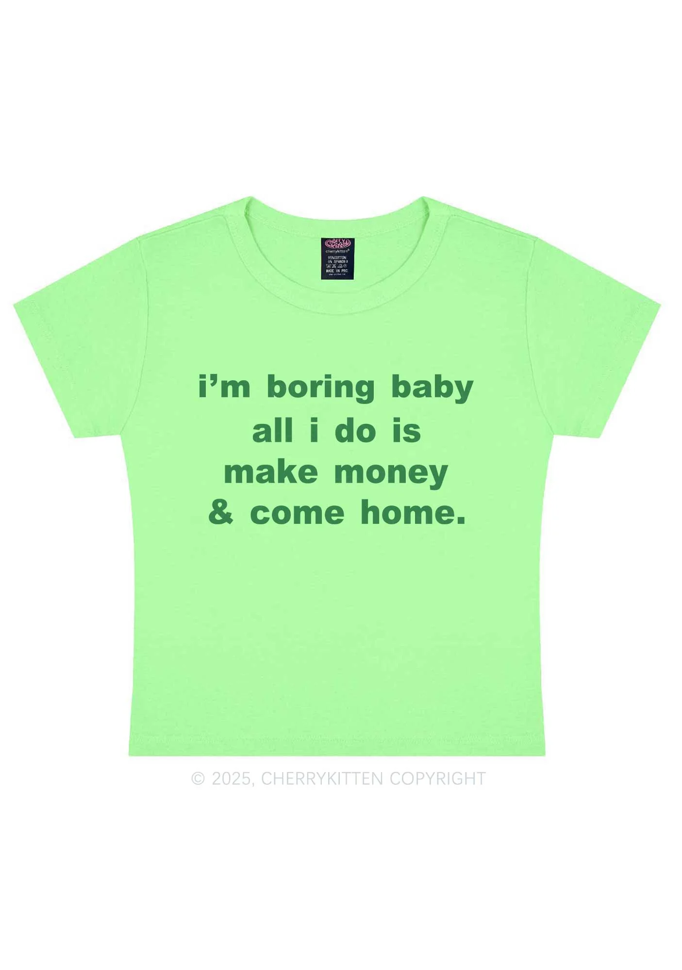 Im Boring Baby Y2K Baby Tee Cherrykitten - Image 13