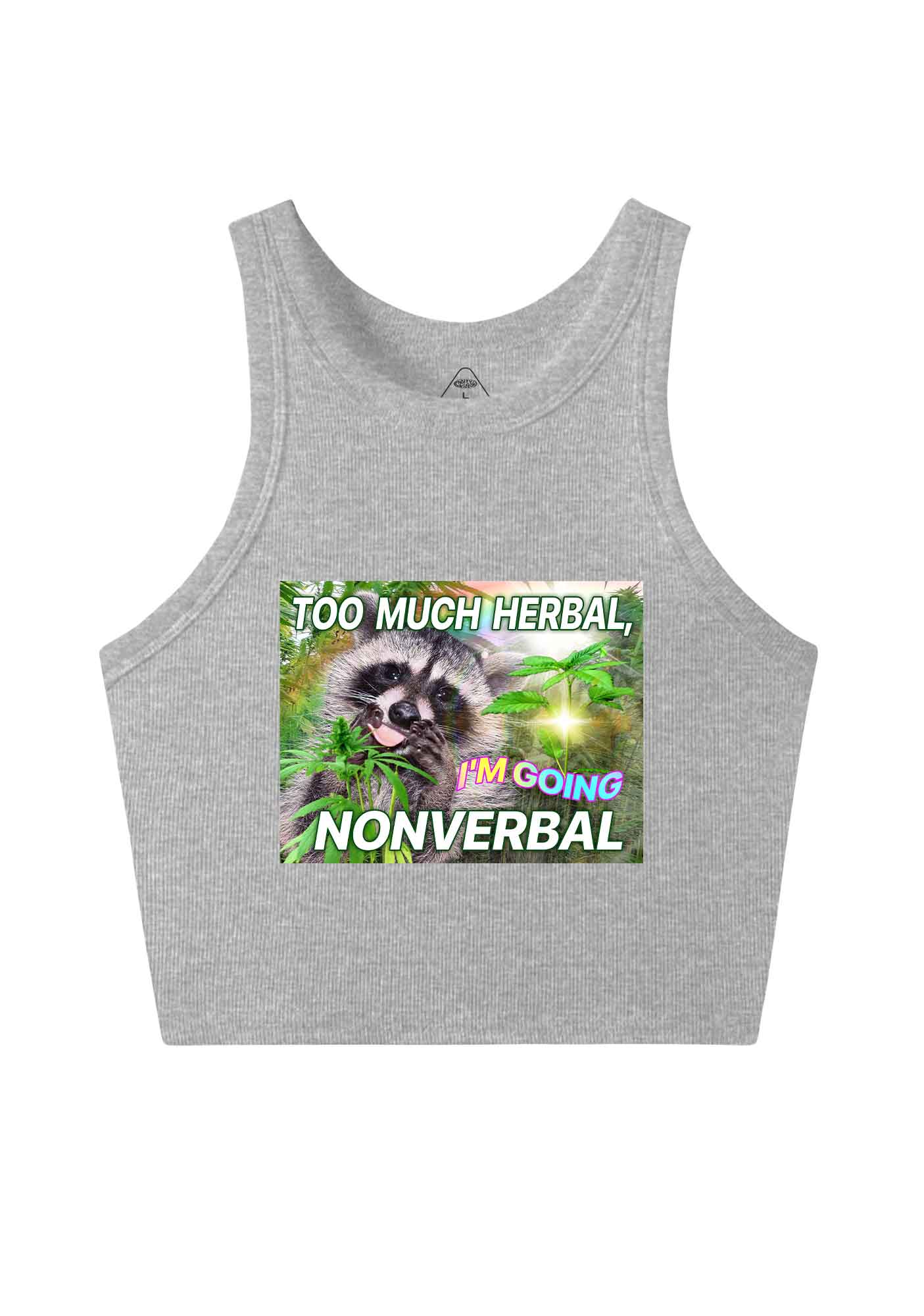 Im Going Nonverbal Y2K Crop Tank Top Cherrykitten - Image 10