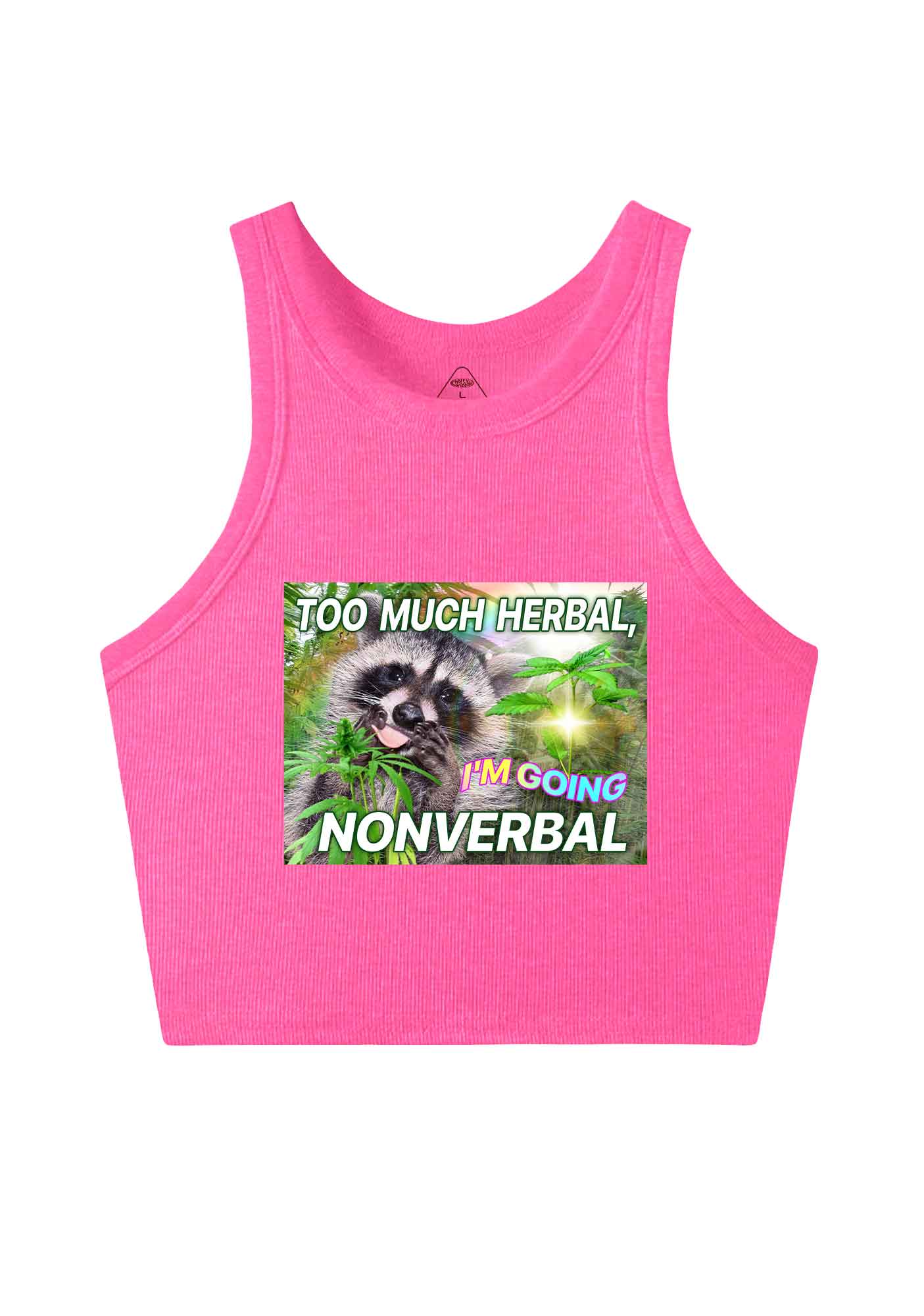 Im Going Nonverbal Y2K Crop Tank Top Cherrykitten - Image 5