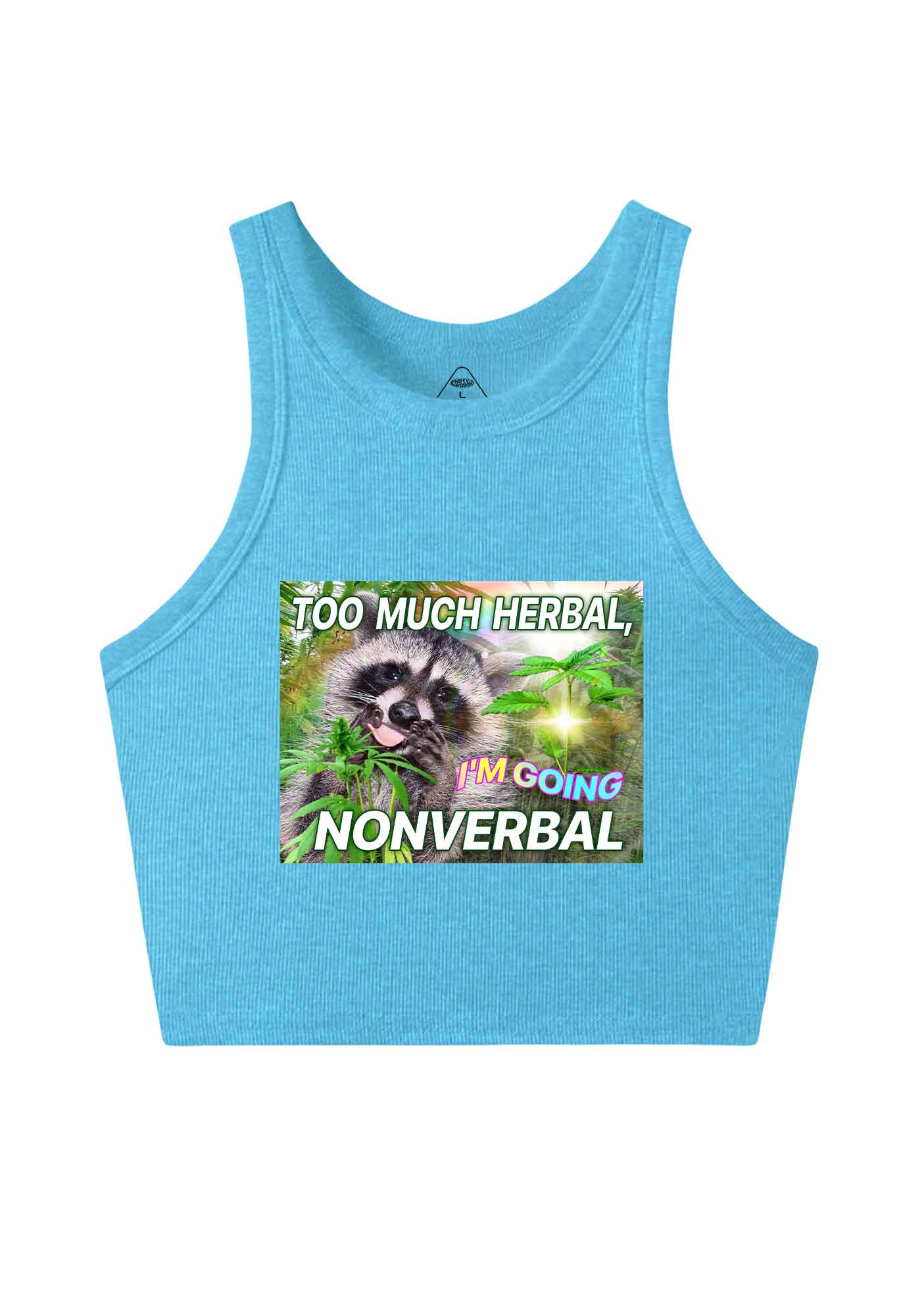 Im Going Nonverbal Y2K Crop Tank Top Cherrykitten - Image 7