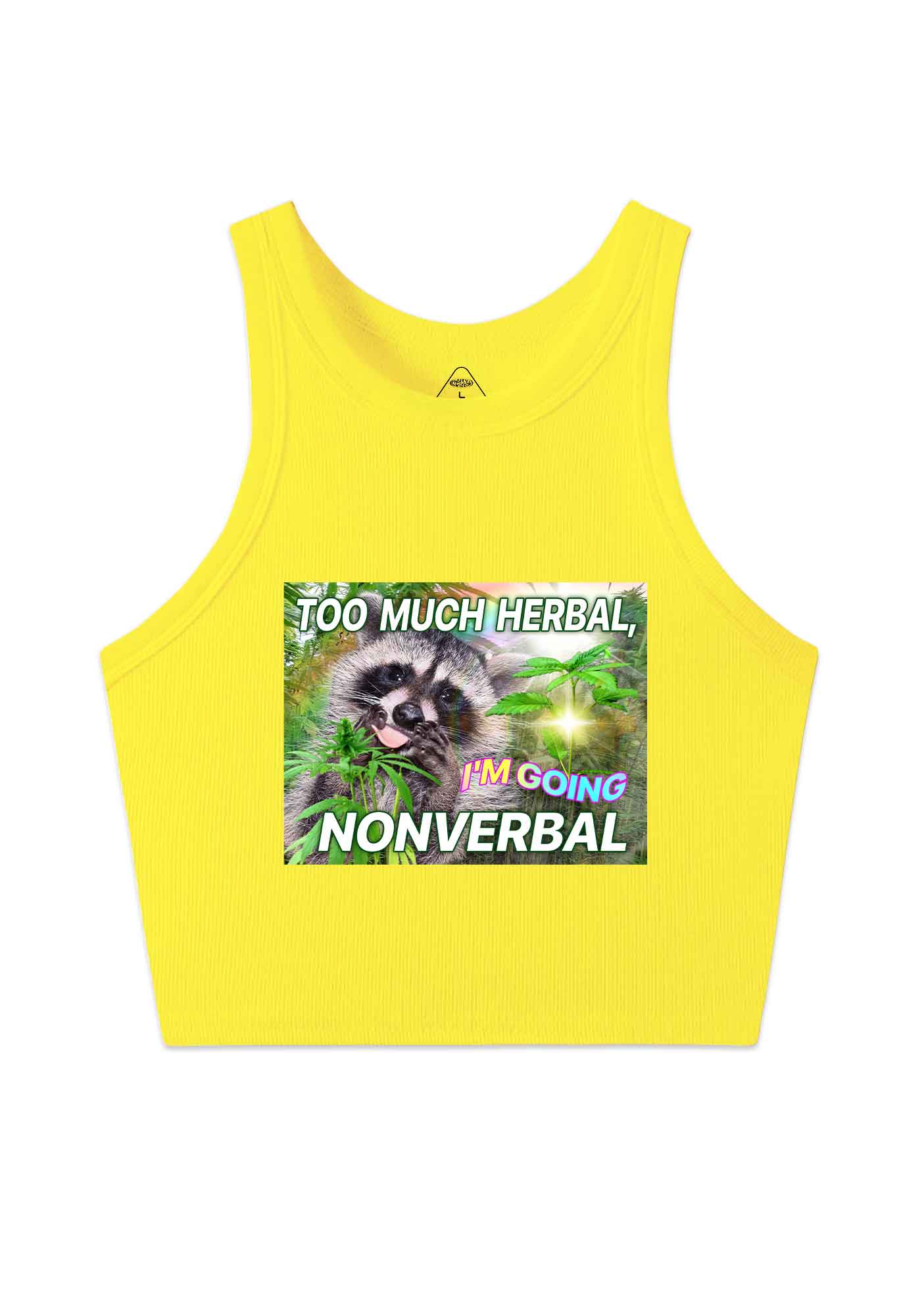 Im Going Nonverbal Y2K Crop Tank Top Cherrykitten - Image 8
