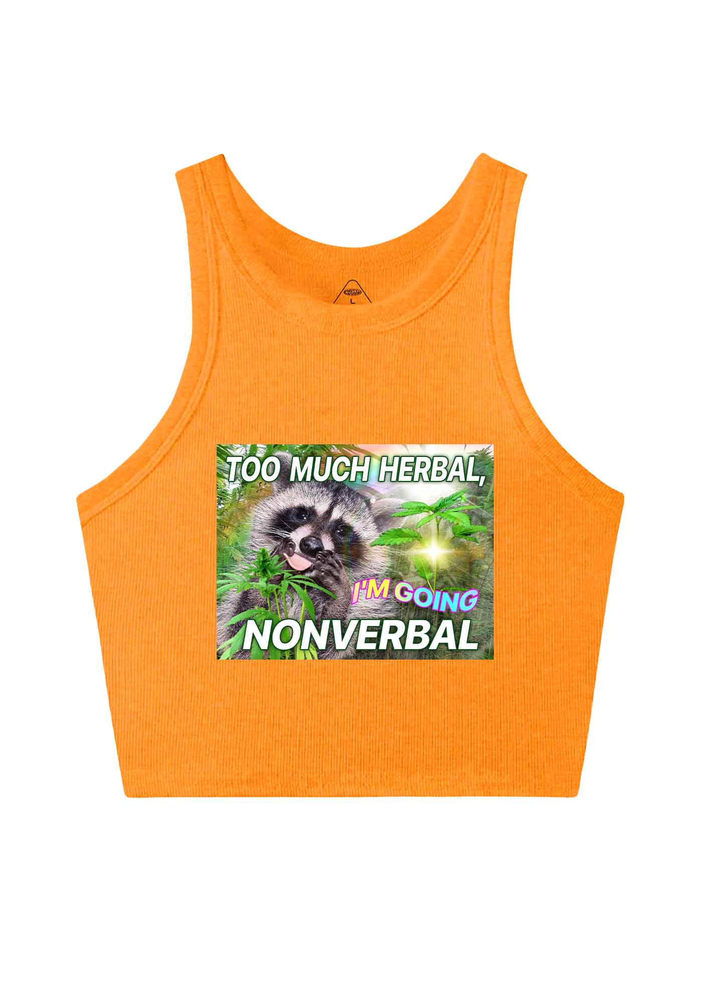 Im Going Nonverbal Y2K Crop Tank Top Cherrykitten - Image 9