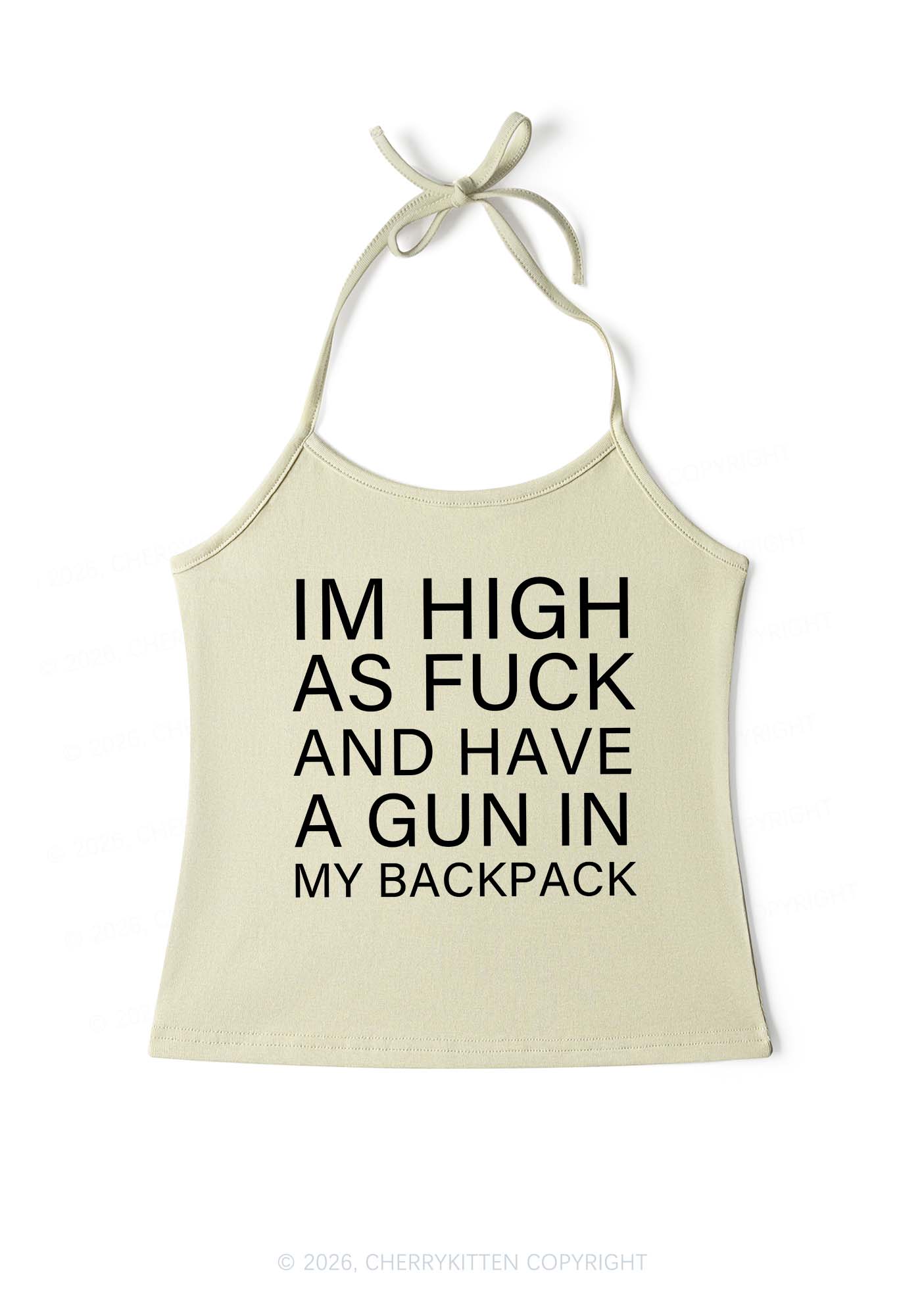 Im High Y2K Halter Neck Cami Cherrykitten - Image 11