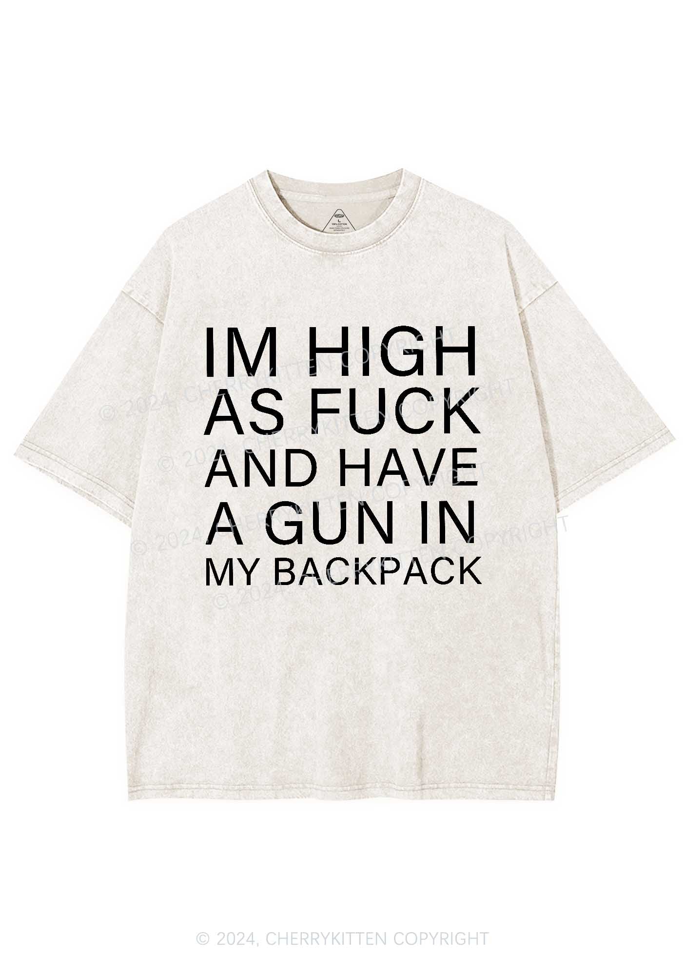 Im High Y2K Washed Tee Cherrykitten - Image 4