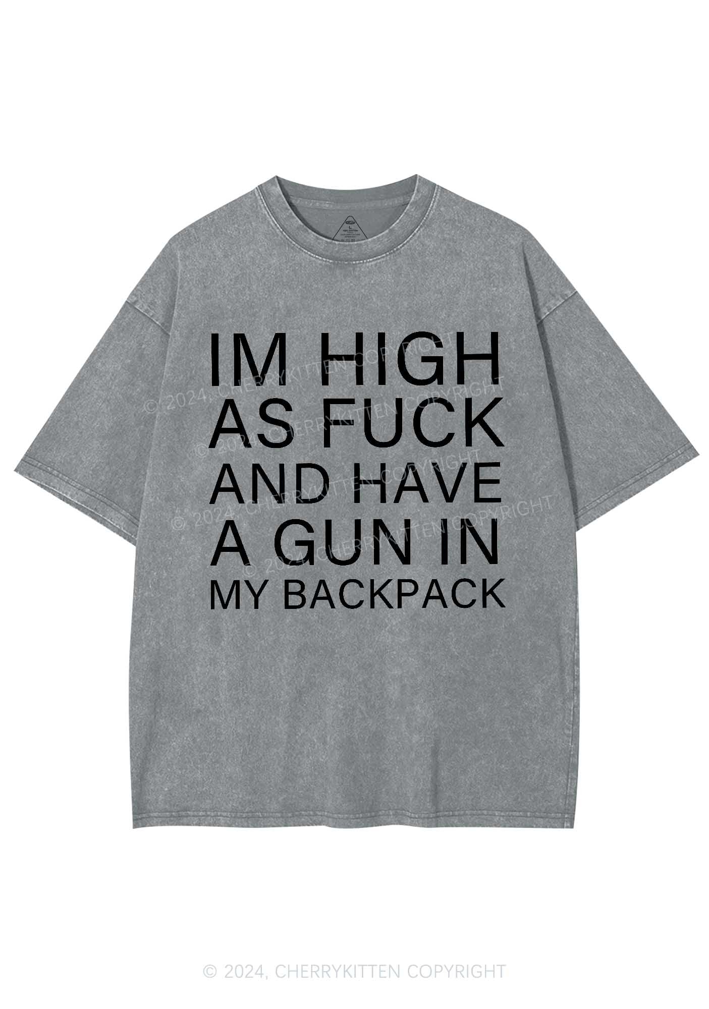 Im High Y2K Washed Tee Cherrykitten - Image 6