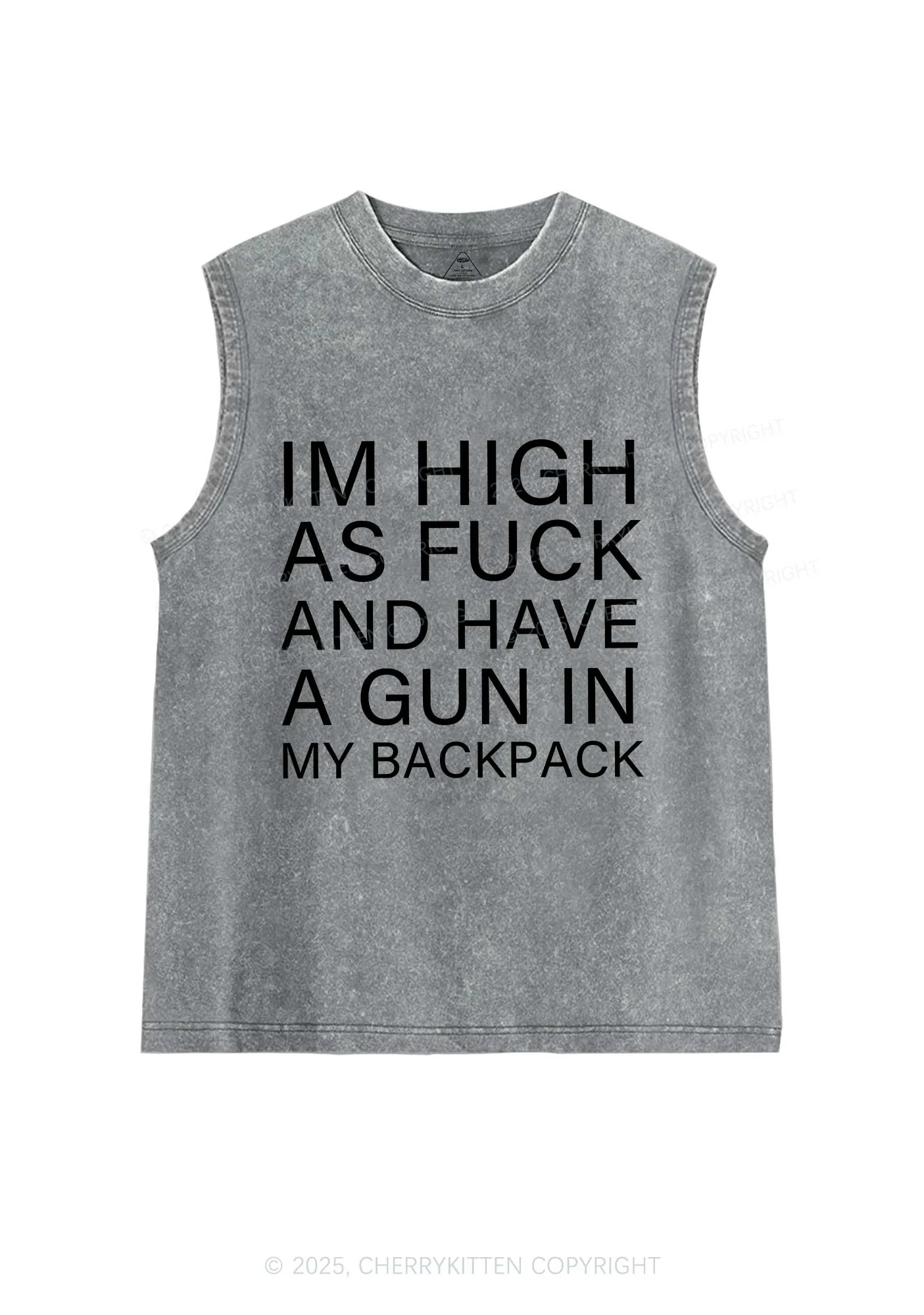 Im High Y2K Washed Tank Cherrykitten - Image 5
