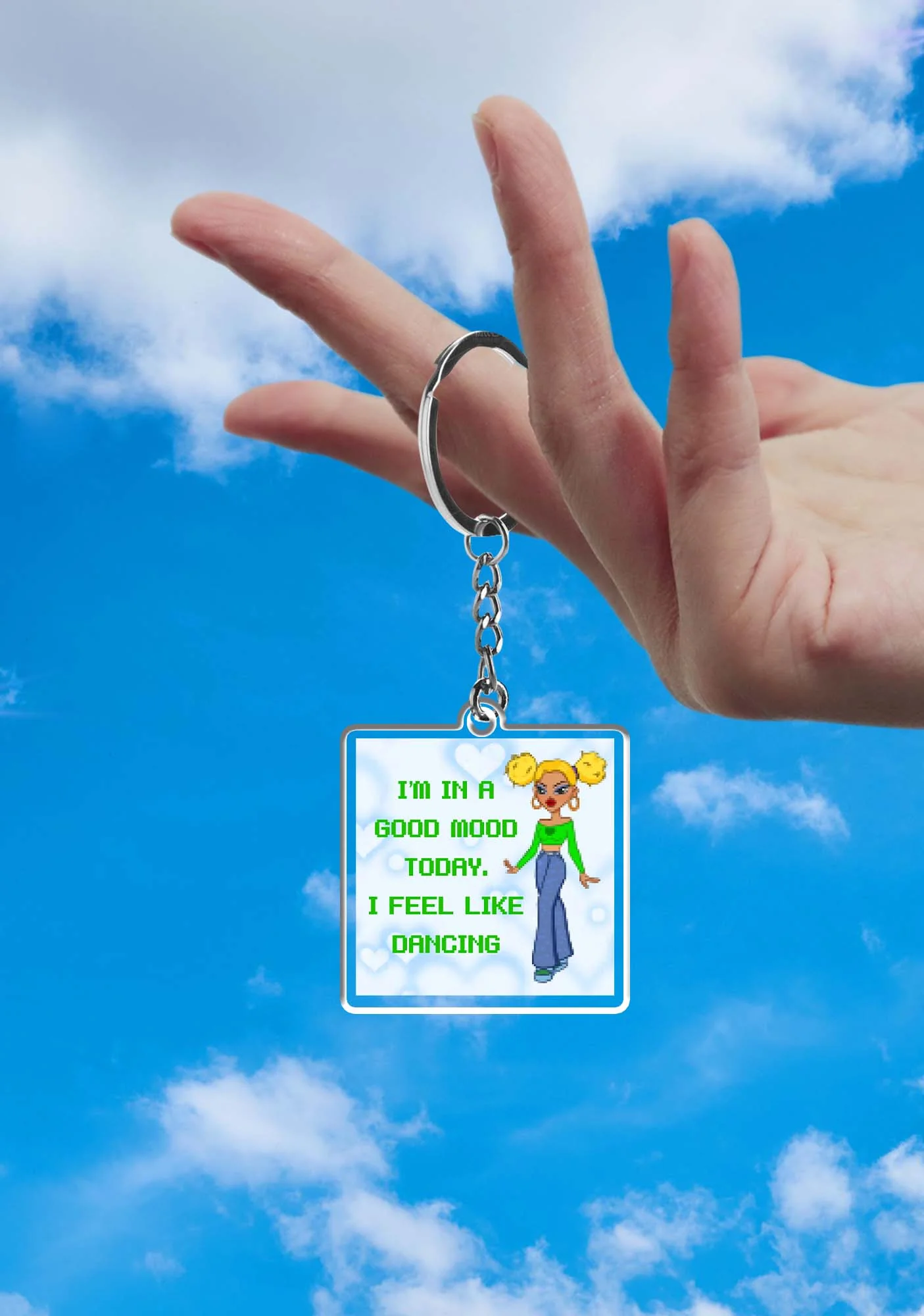 I'm In Good Mood 1Pc Y2K Keychain Cherrykitten - Image 2