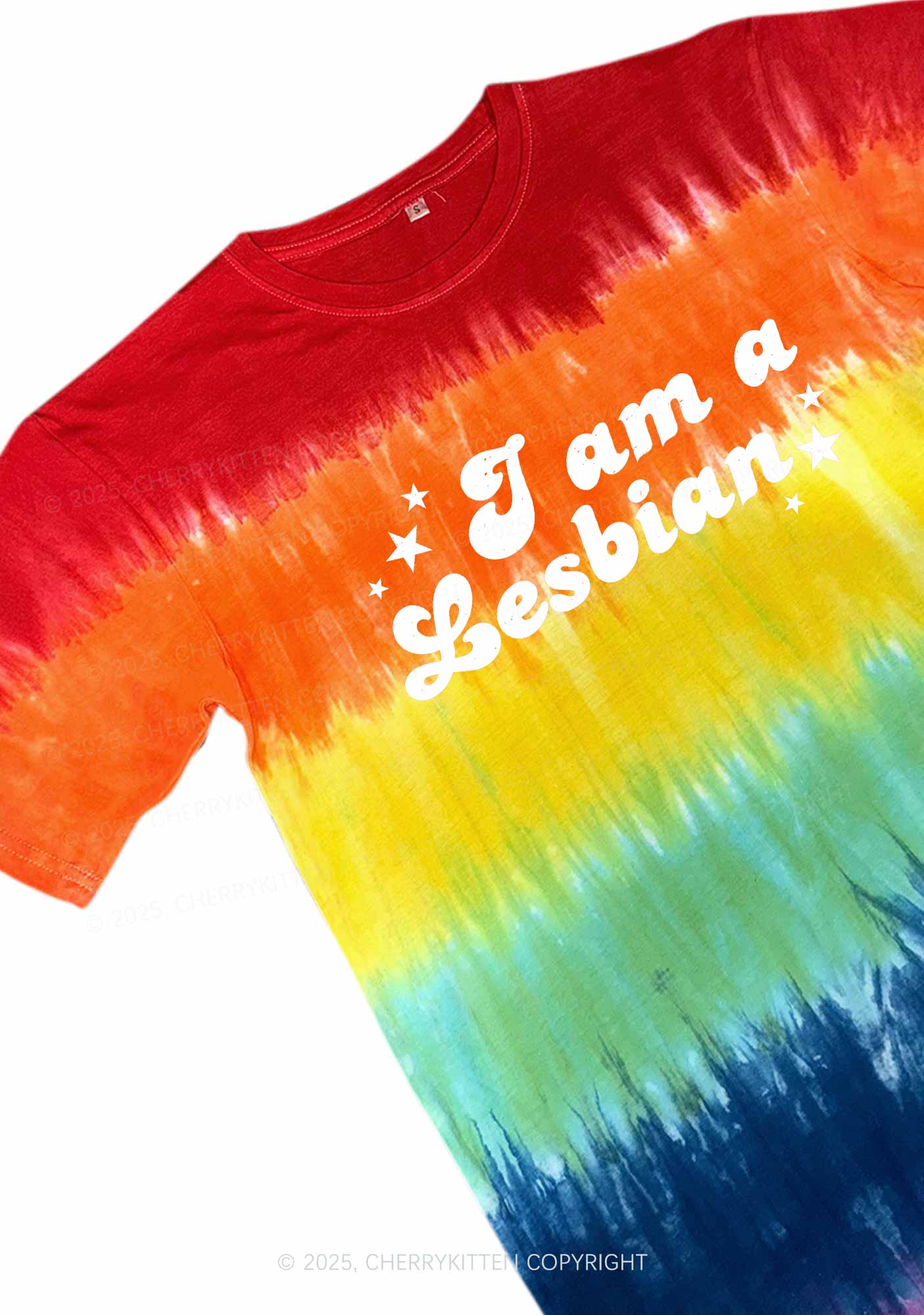 Im Lesbian Pride Y2K Tie Dye Shirts Cherrykitten - Image 2