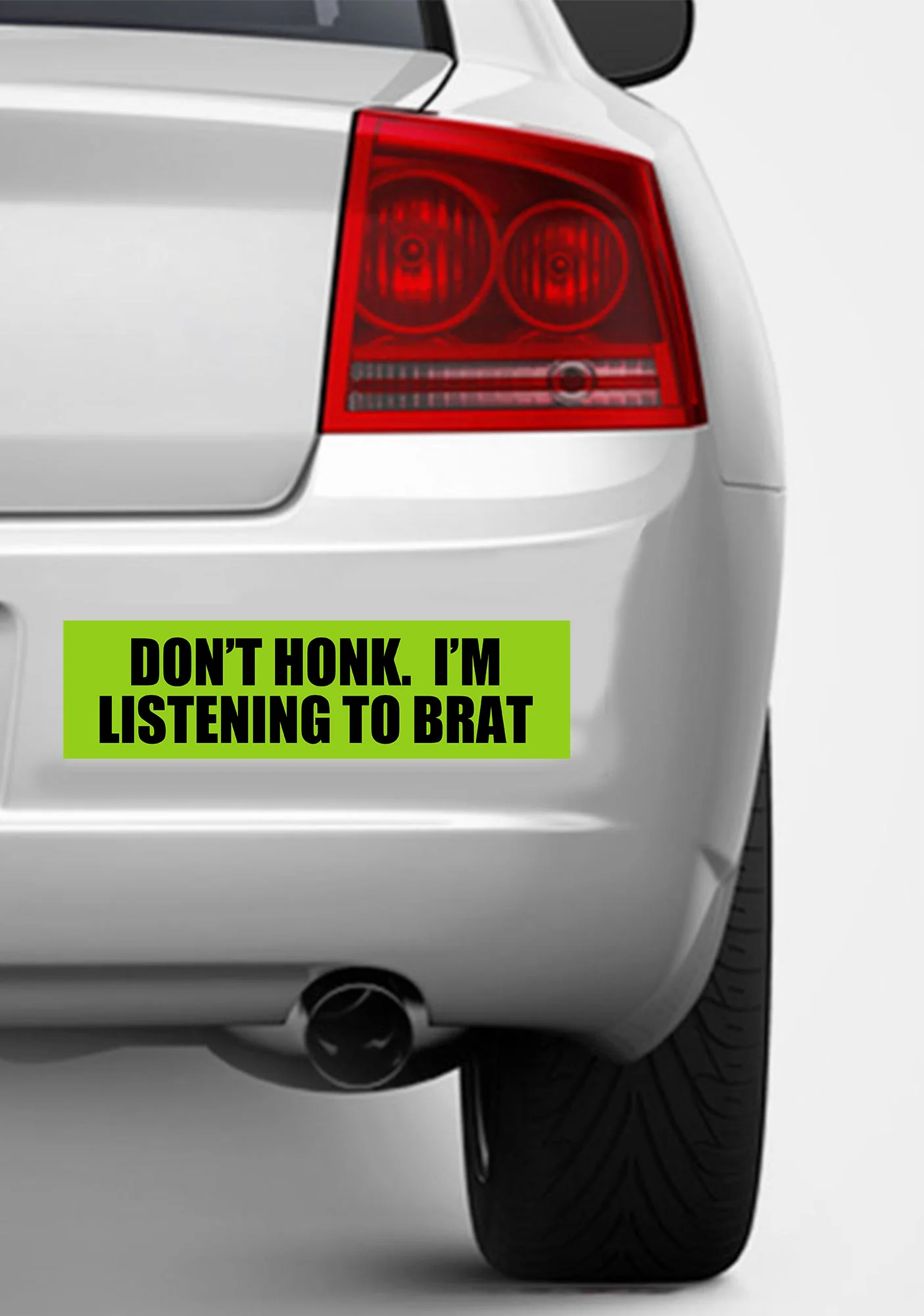 I'm Listening To Brat Y2K Car Bumper Magnet Cherrykitten - Image 2