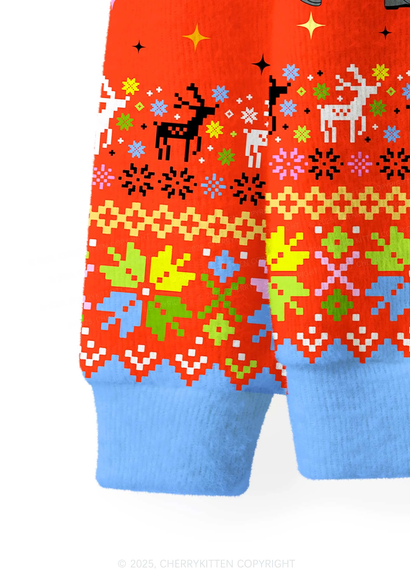 Im Not Going Y2K Christmas Cardigan Knit Sweatshirt Cherrykitten - Image 4