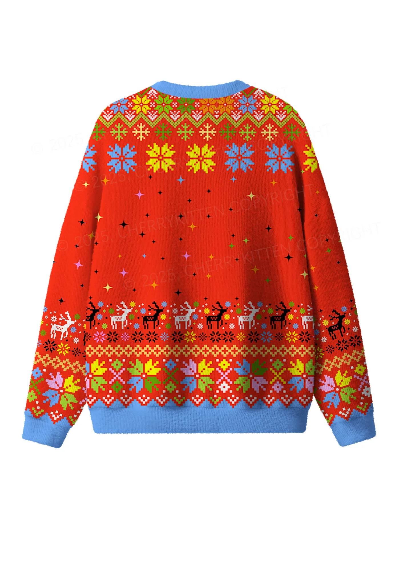 Im Not Going Y2K Christmas Knit Sweatshirt Cherrykitten - Image 2