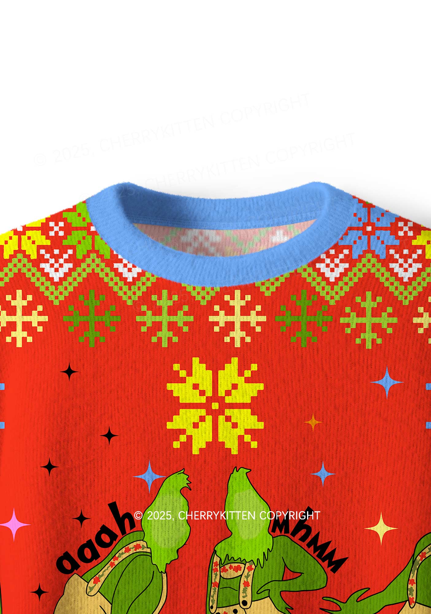 Im Not Going Y2K Christmas Knit Sweatshirt Cherrykitten - Image 4