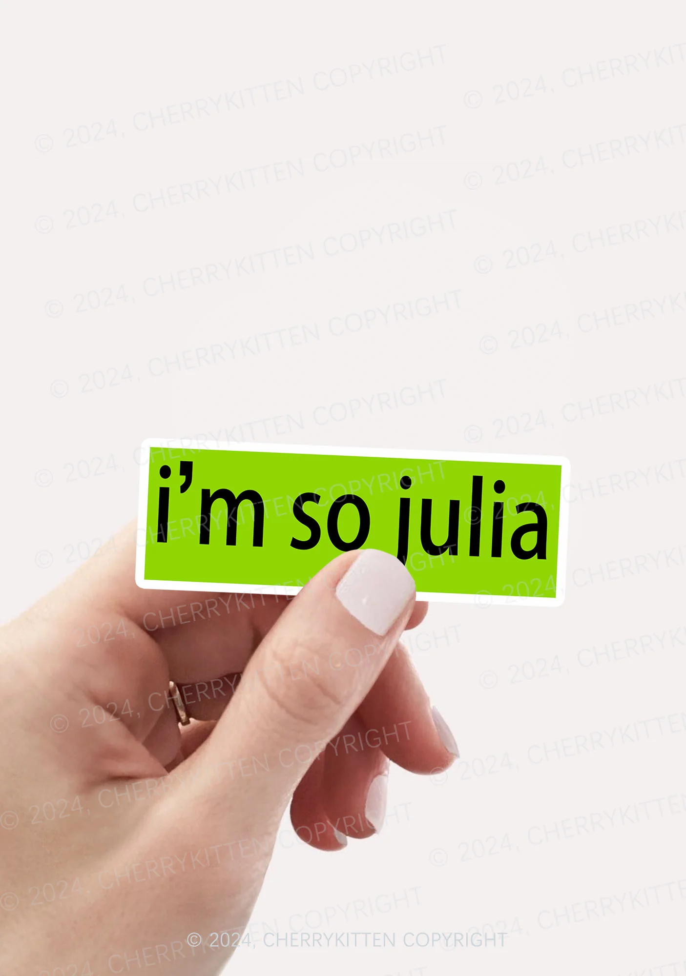 I'm So Julia 1Pc Y2K Sticker Cherrykitten - Image 2