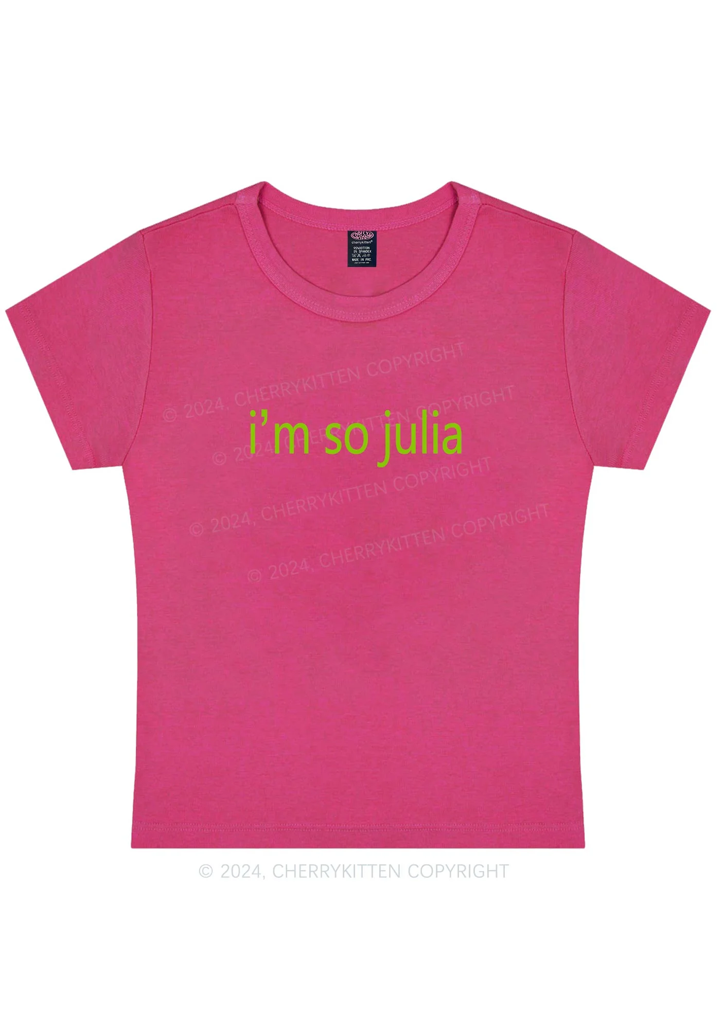 I'm So Julia Y2K Baby Tee Cherrykitten - Image 6