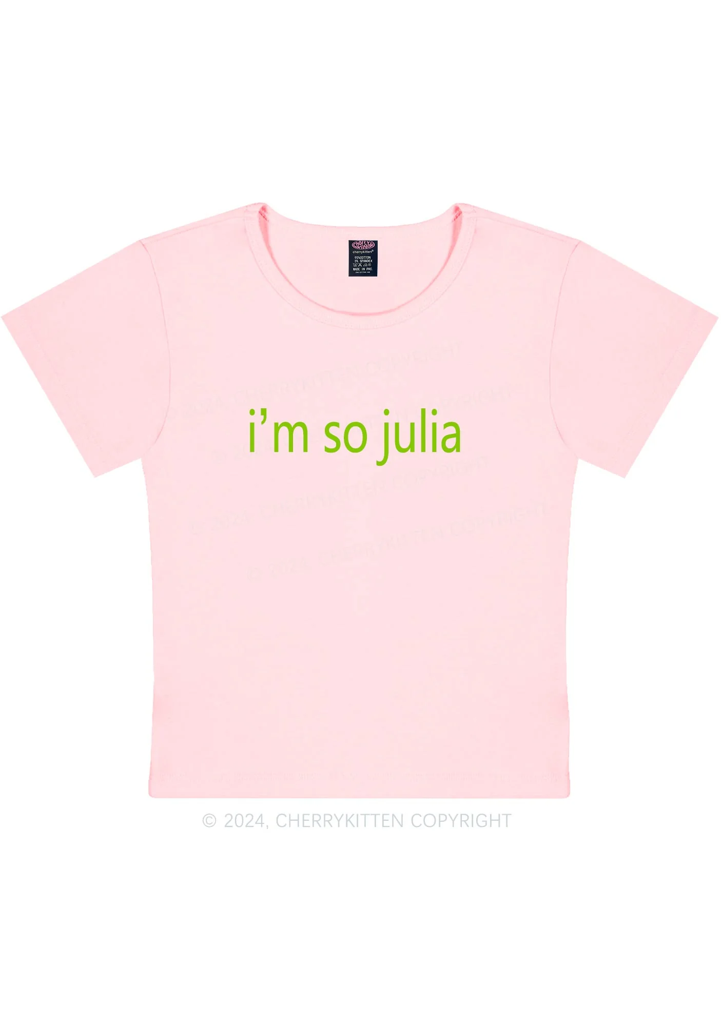 I'm So Julia Y2K Baby Tee Cherrykitten - Image 8