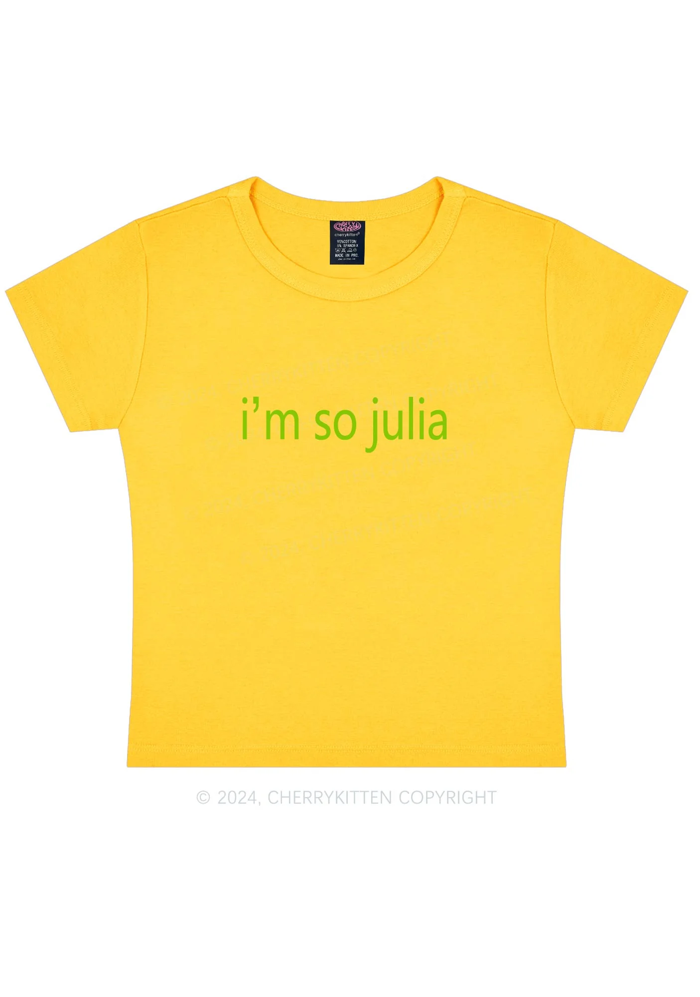 I'm So Julia Y2K Baby Tee Cherrykitten - Image 9