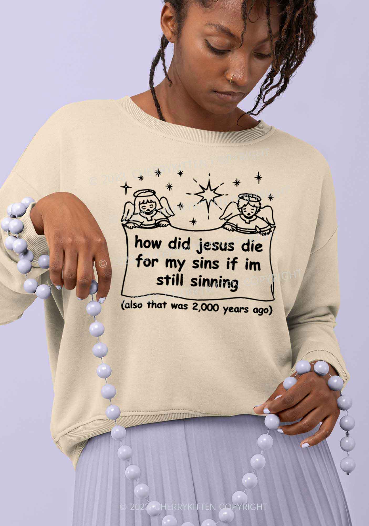 I'm Still Sinning Y2K Sweatshirt Cherrykitten - Image 2