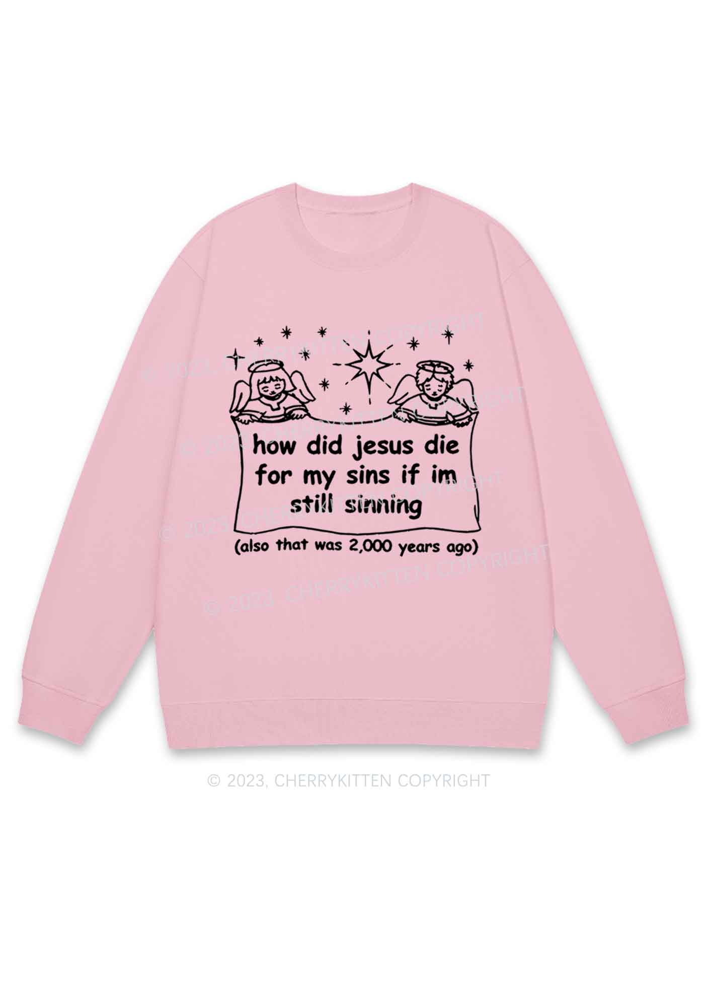 I'm Still Sinning Y2K Sweatshirt Cherrykitten - Image 6